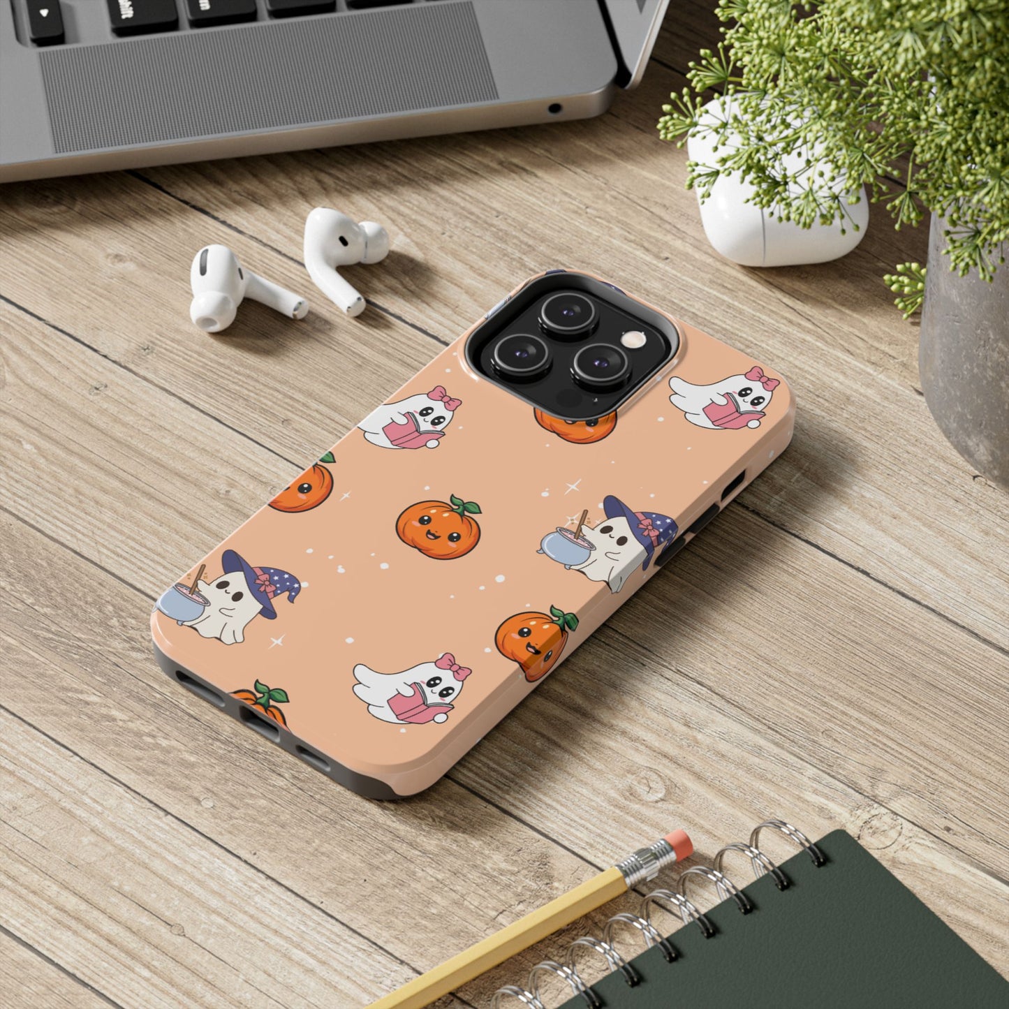 Halloween Ghosts Phone Case, Cute Tough Case, Pumpkin Designs, Spooky Decor, Fall Accessories, Trick or Treat Gift