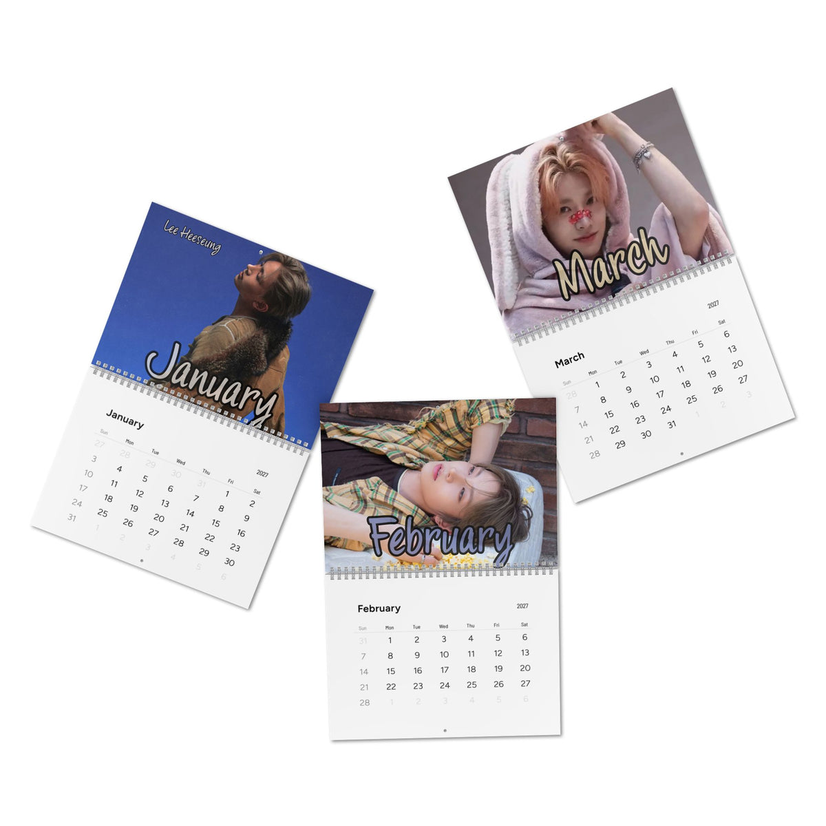 Heeseung 2027 Wall Calendar