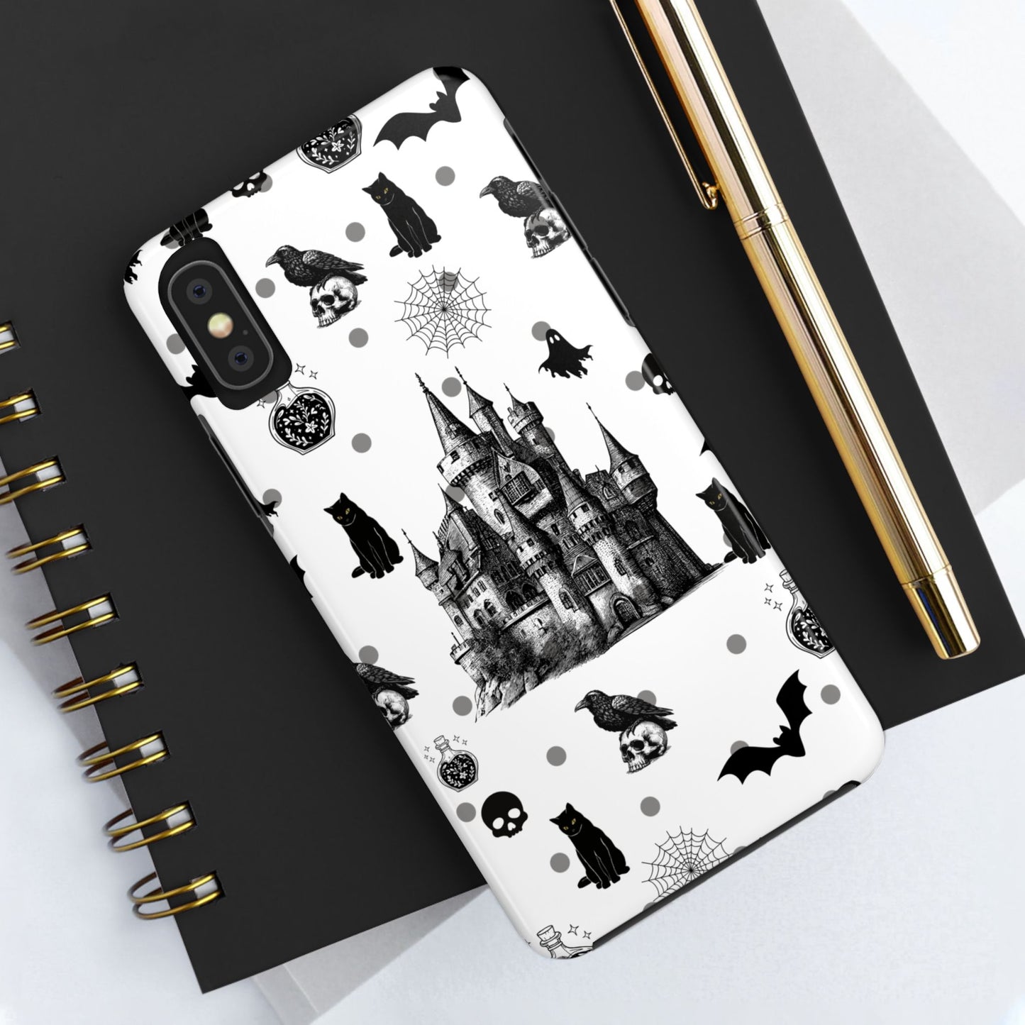 Gothic Castle Phone Cases - Tough & Stylish, Halloween Gifts, Spooky Vibe, Unique Designs, Phone Accessories, Customized Cases