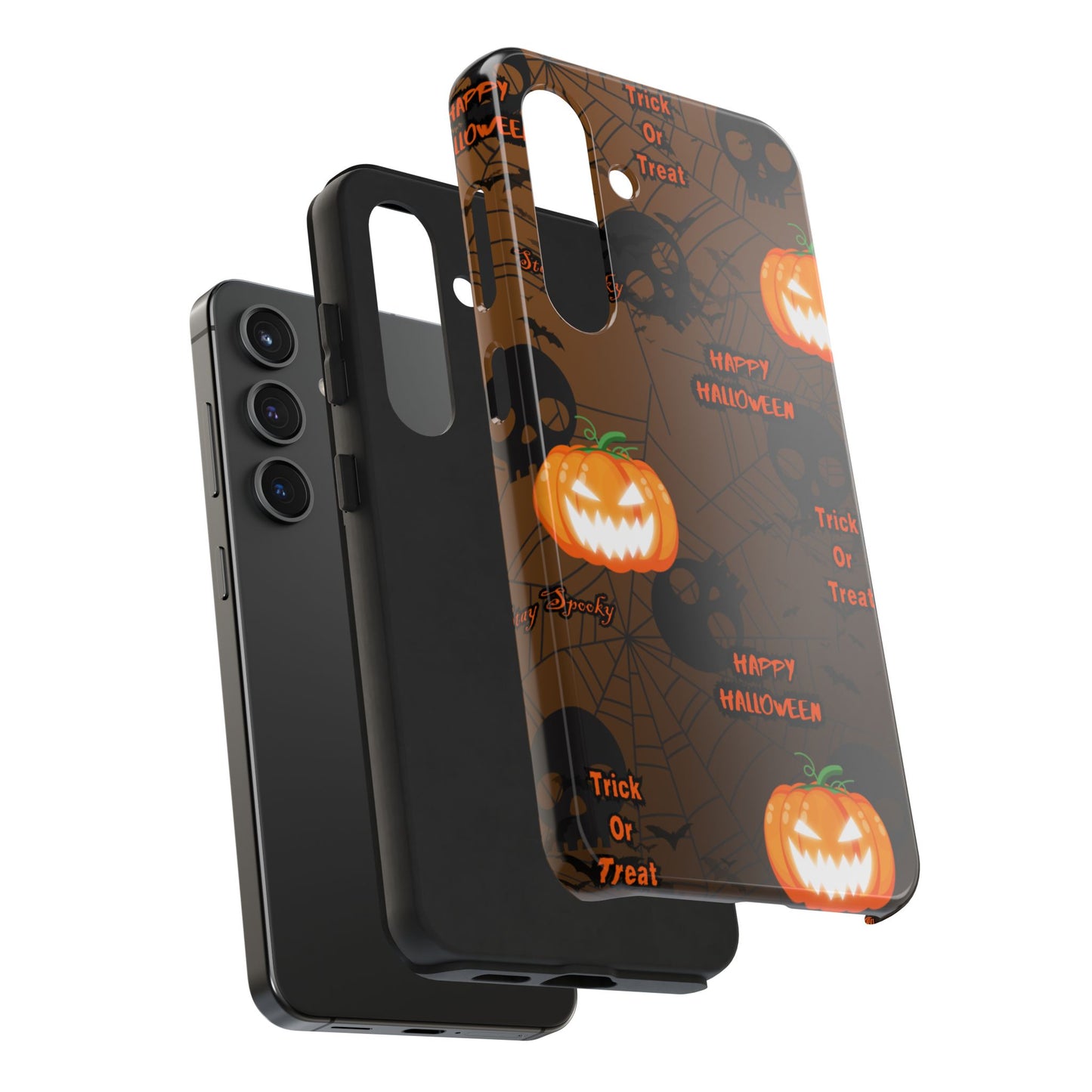 Halloween Tough Phone Cases, Spooky Mobile Covers, Trick or Treat Phone Case, Halloween Gifts, Fall Tech Accessories