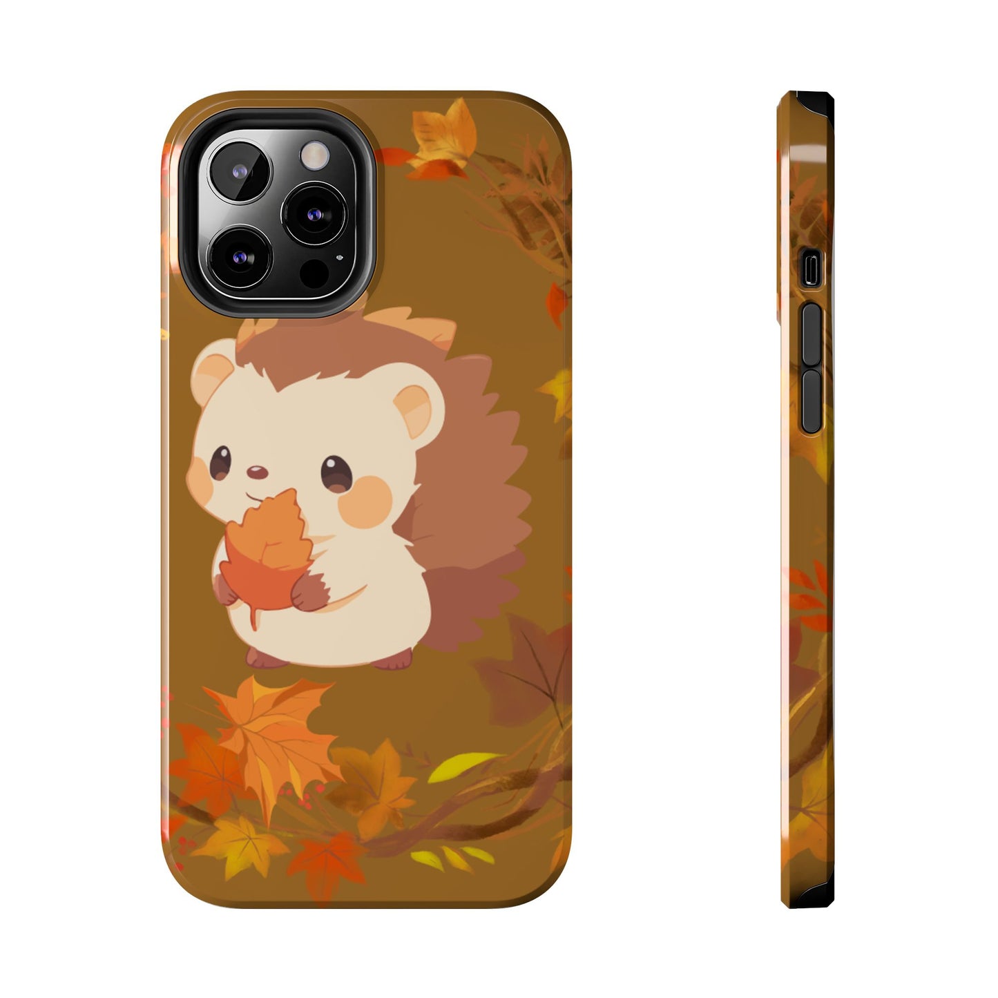 Cute Hedgehog Phone Cases, Fall Decor, Animal Lovers Gifts, Autumn Vibes, Unique Cell Phone Cover, Hedgehog Design
