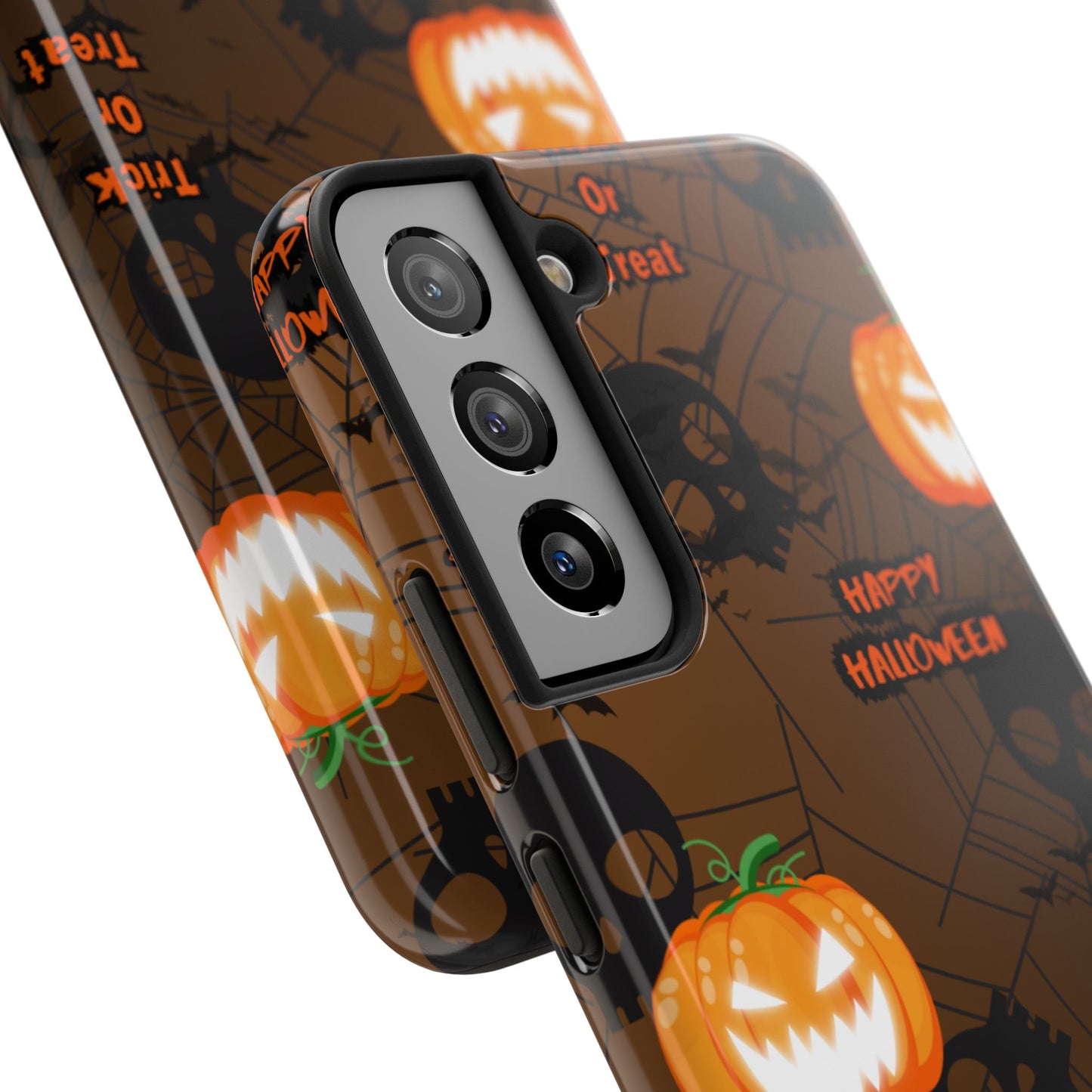 Halloween Tough Phone Cases, Spooky Mobile Covers, Trick or Treat Phone Case, Halloween Gifts, Fall Tech Accessories