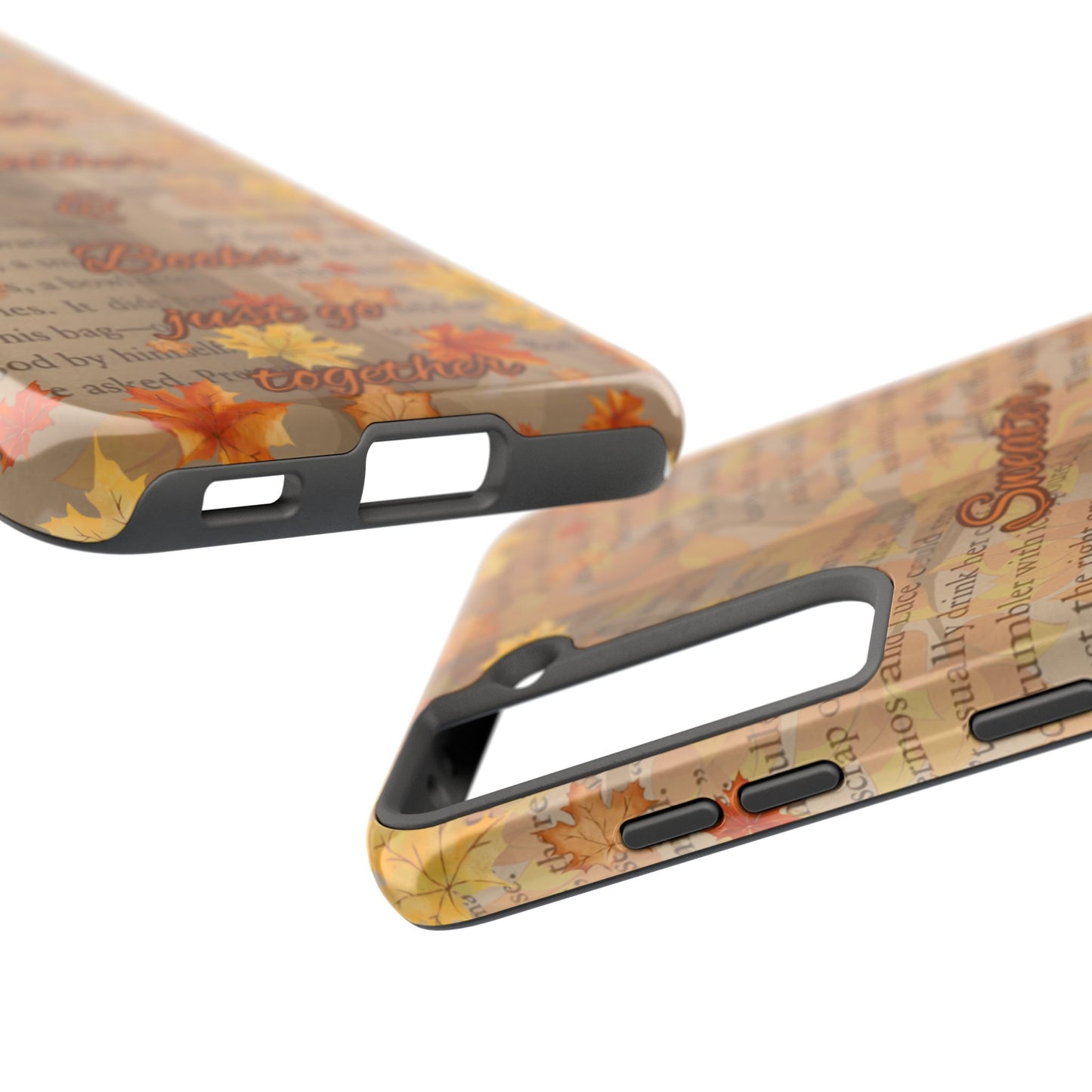 Sweater Weather Phone Case, Cozy Book Lover Accessories, Fall Aesthetic, Ideal for Readers, Unique Gift for Bookworms, Autumn Vibes