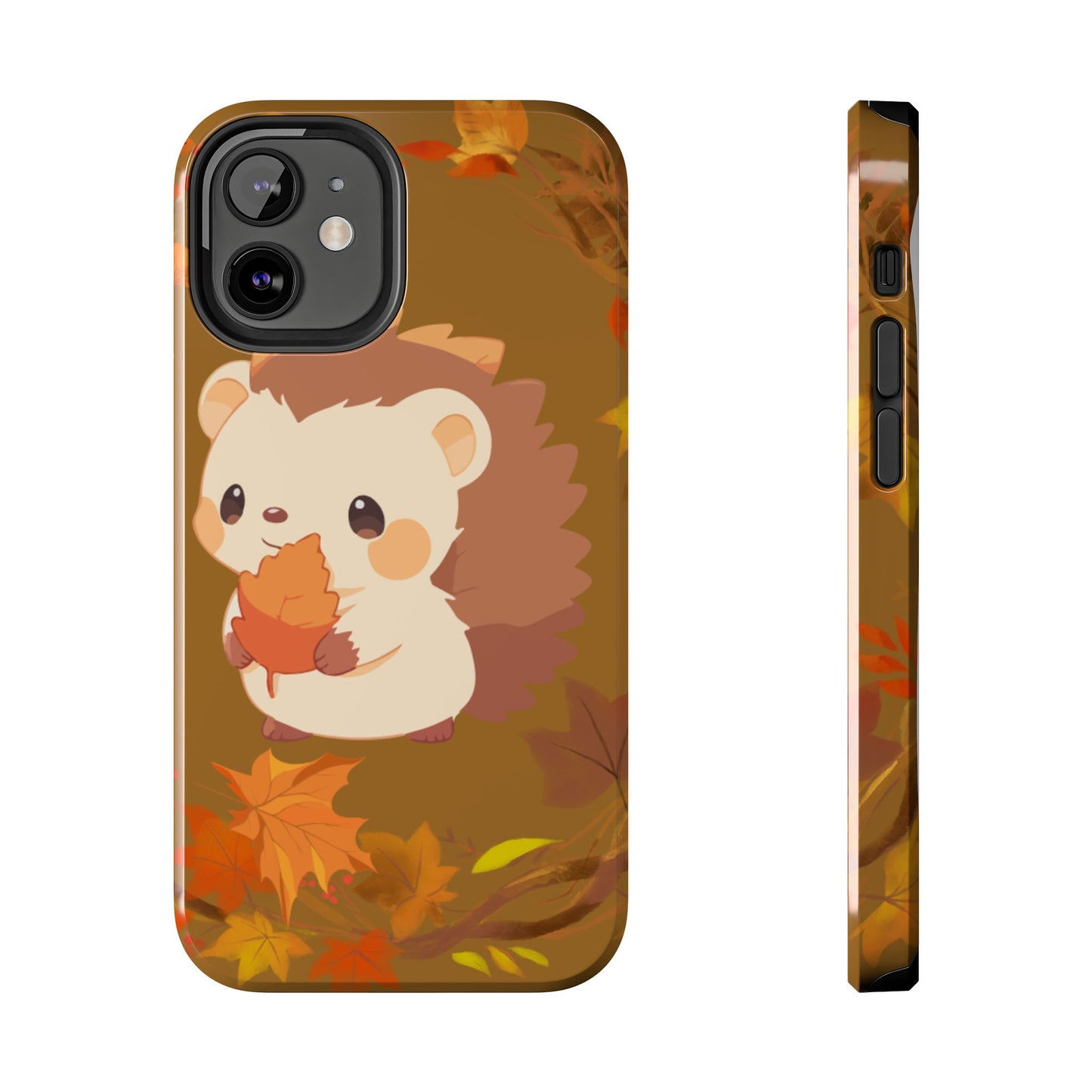 Cute Hedgehog Phone Cases, Fall Decor, Animal Lovers Gifts, Autumn Vibes, Unique Cell Phone Cover, Hedgehog Design