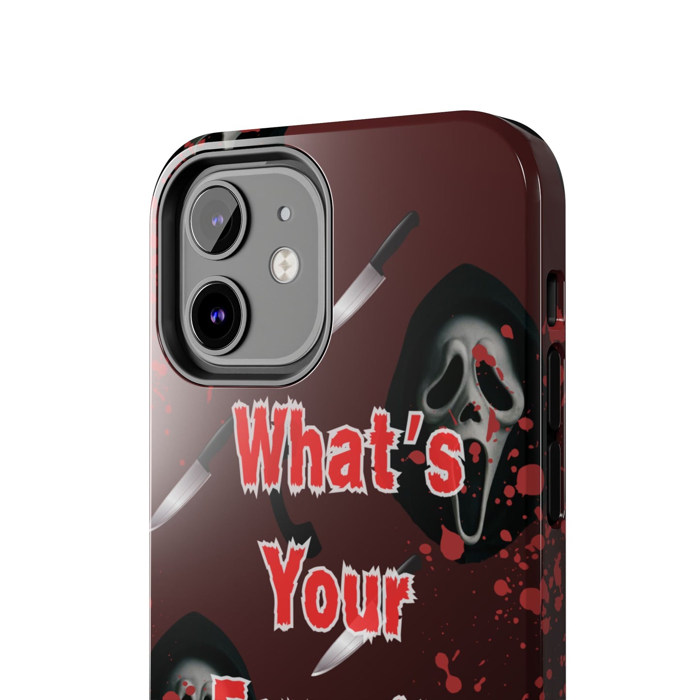Horror-Themed Phone Case for Movie Lovers, Tough Clear Case for Halloween, Scary Movie Fan Gift, Smartphone Cover, Unique Horror Design