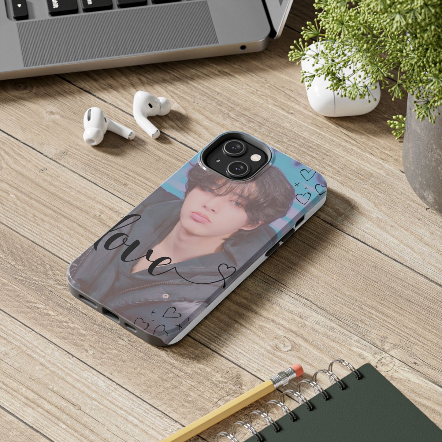 Jake Sim Phone Case, Trendy Phone Accessory, Unique Gift, Love Design, Customizable Phone Case, Heart Print Case