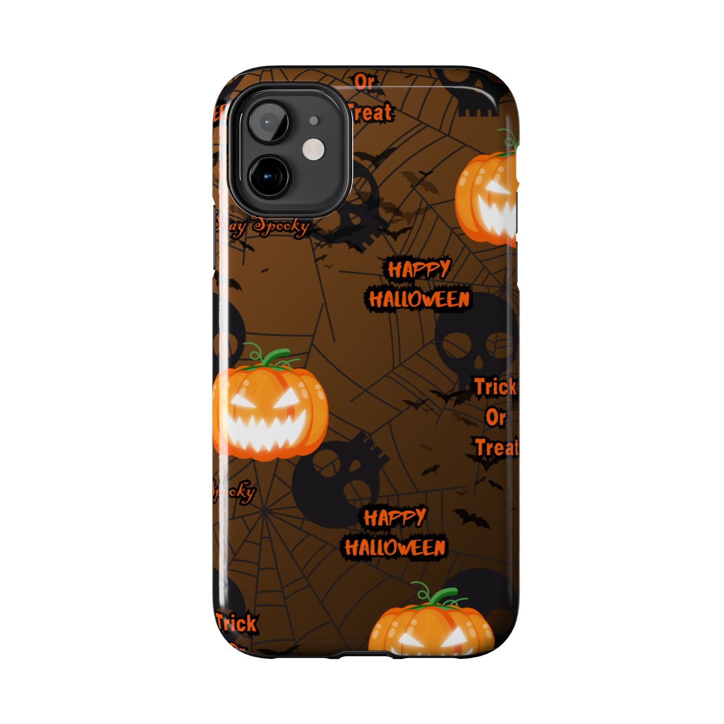 Halloween Tough Phone Cases, Spooky Mobile Covers, Trick or Treat Phone Case, Halloween Gifts, Fall Tech Accessories