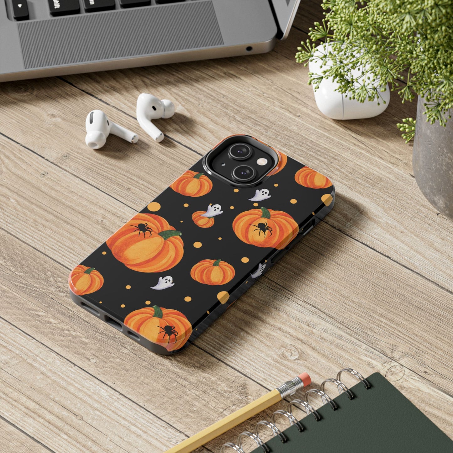 Halloween Pumpkin Phone Case, Spooky Ghost Phone Cover, Fall Autumn Decor, Cute Halloween Gifts, Mobile Protection