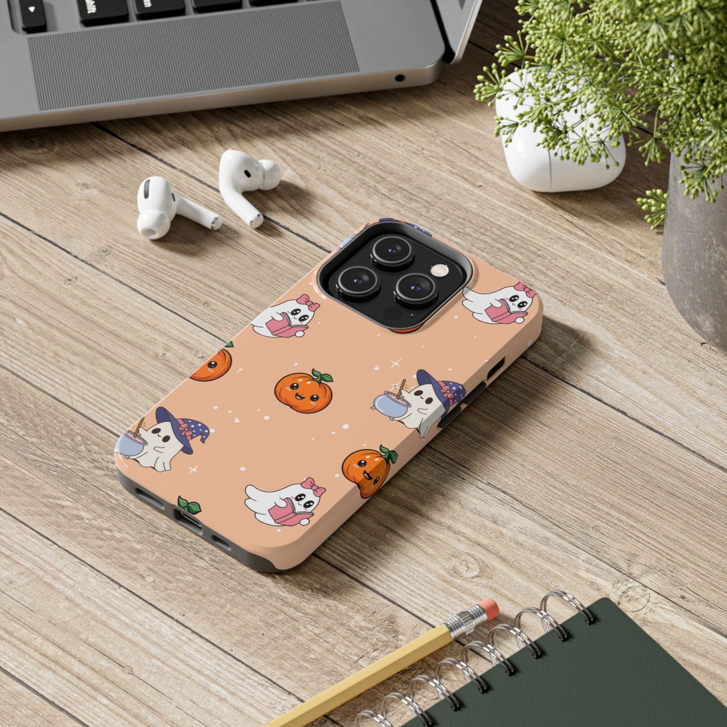 Halloween Ghosts Phone Case, Cute Tough Case, Pumpkin Designs, Spooky Decor, Fall Accessories, Trick or Treat Gift