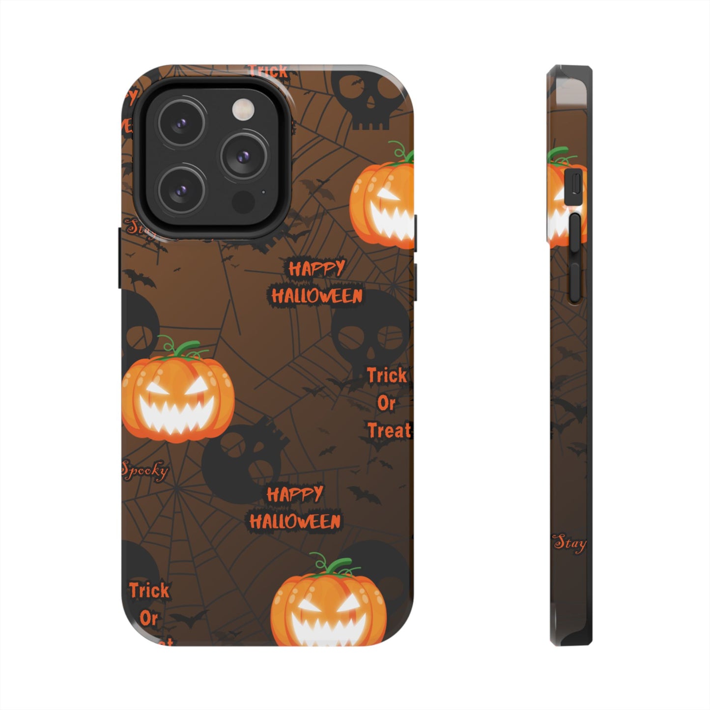 Halloween Tough Phone Cases, Spooky Mobile Covers, Trick or Treat Phone Case, Halloween Gifts, Fall Tech Accessories