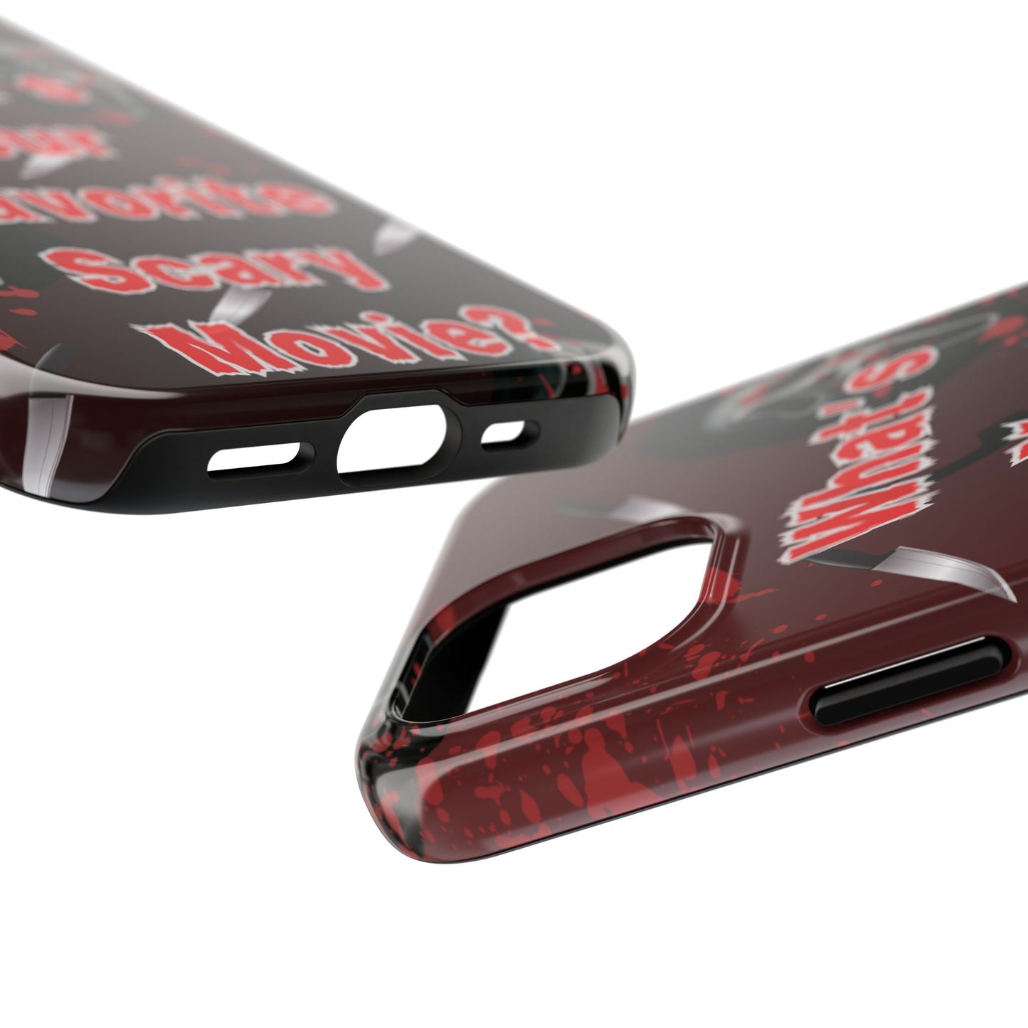 Horror-Themed Phone Case for Movie Lovers, Tough Clear Case for Halloween, Scary Movie Fan Gift, Smartphone Cover, Unique Horror Design