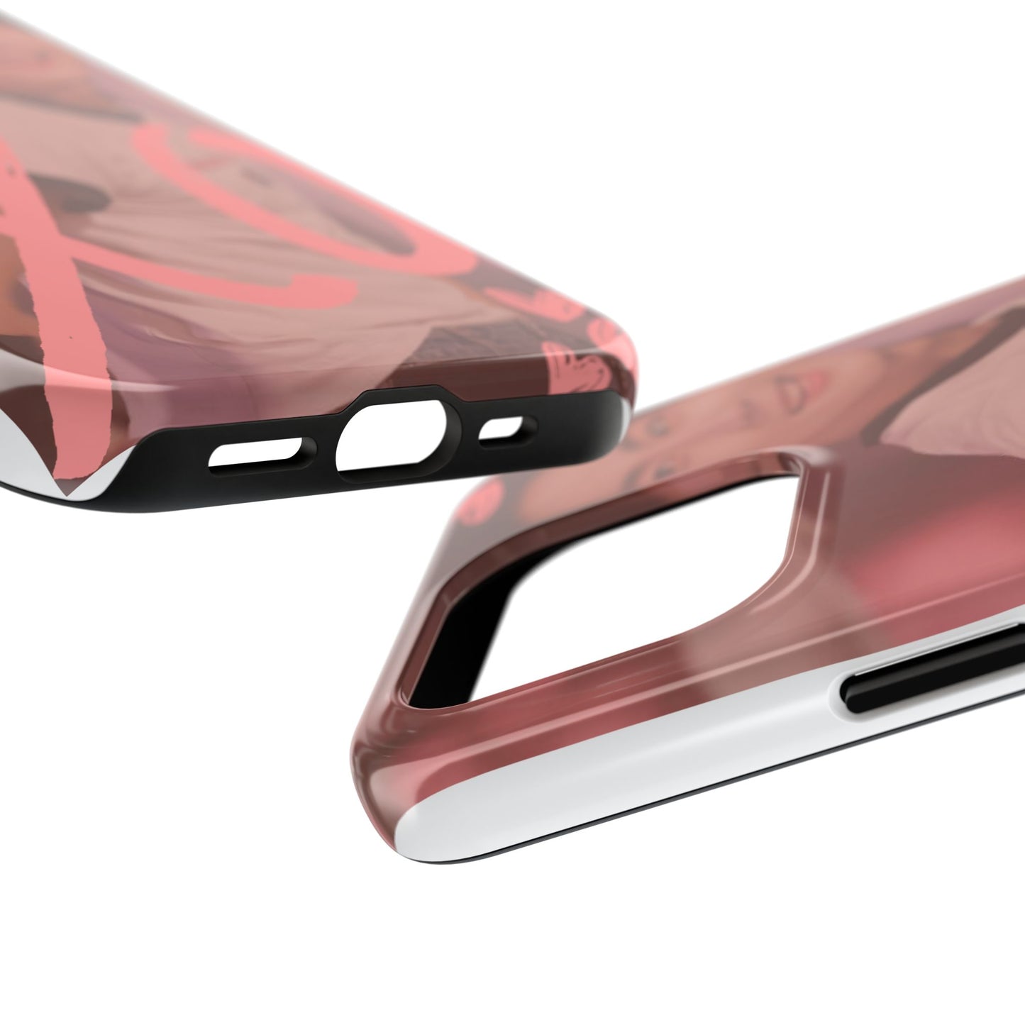 Romantic Phone Case featuring 'XO' Design, Cute Gift for Teens, Valentine's Day, Durable Protection, Fashion Accessory, Love Themed