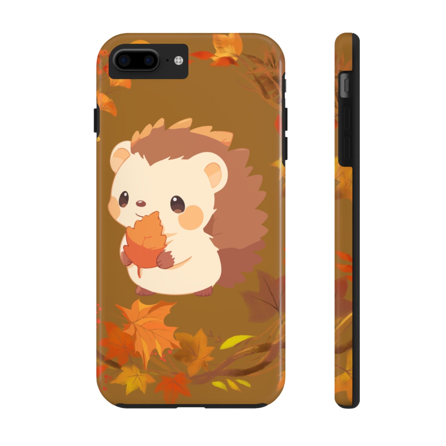 Cute Hedgehog Phone Cases, Fall Decor, Animal Lovers Gifts, Autumn Vibes, Unique Cell Phone Cover, Hedgehog Design