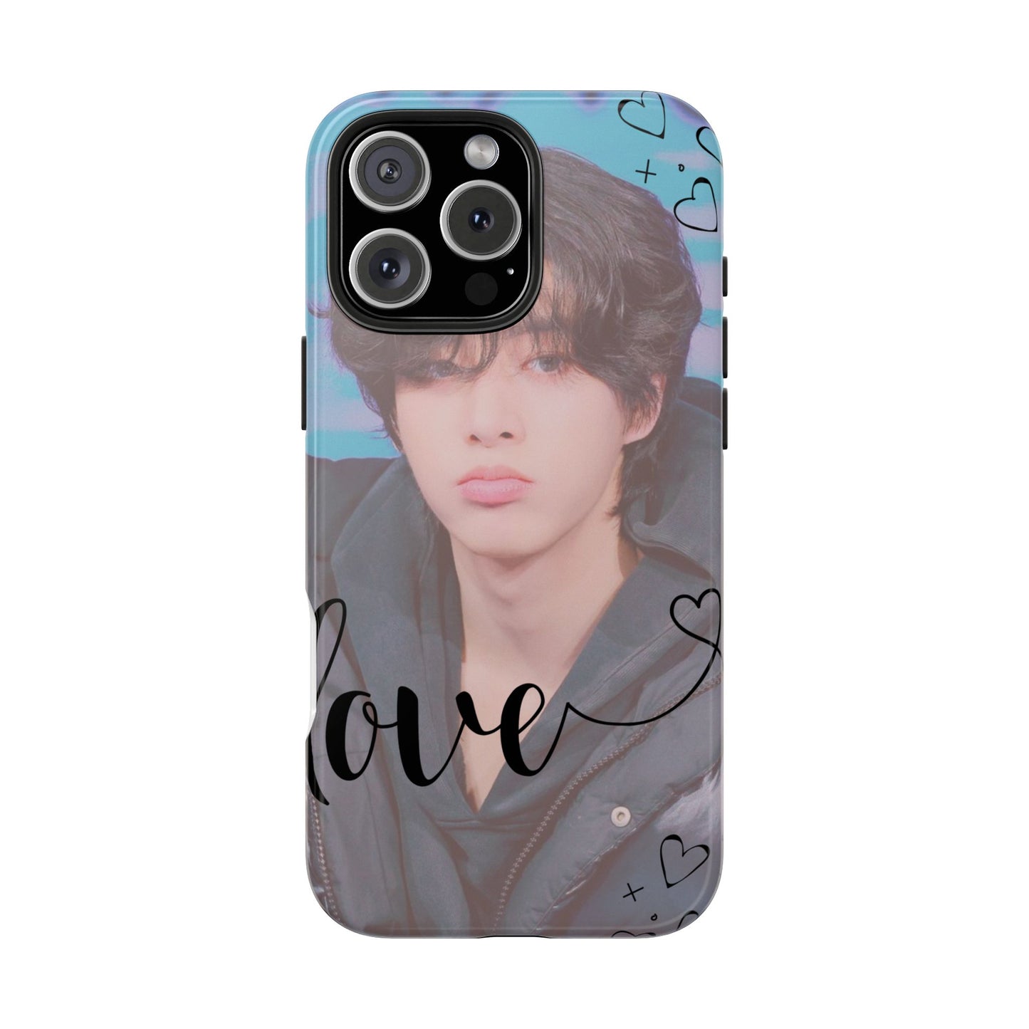 Jake Sim Phone Case, Trendy Phone Accessory, Unique Gift, Love Design, Customizable Phone Case, Heart Print Case