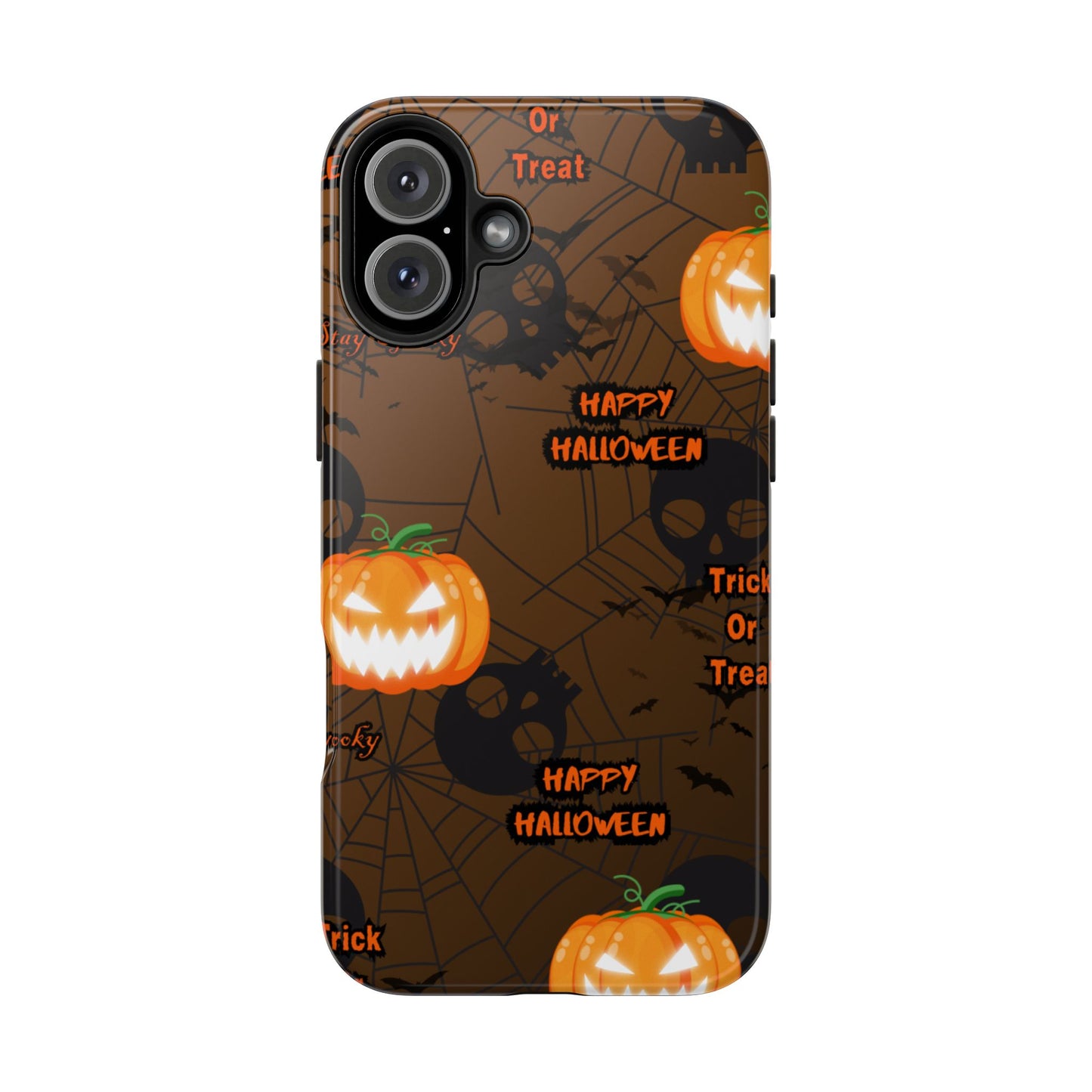 Halloween Tough Phone Cases, Spooky Mobile Covers, Trick or Treat Phone Case, Halloween Gifts, Fall Tech Accessories