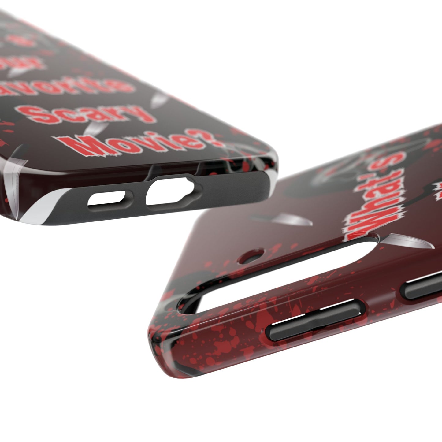 Horror-Themed Phone Case for Movie Lovers, Tough Clear Case for Halloween, Scary Movie Fan Gift, Smartphone Cover, Unique Horror Design
