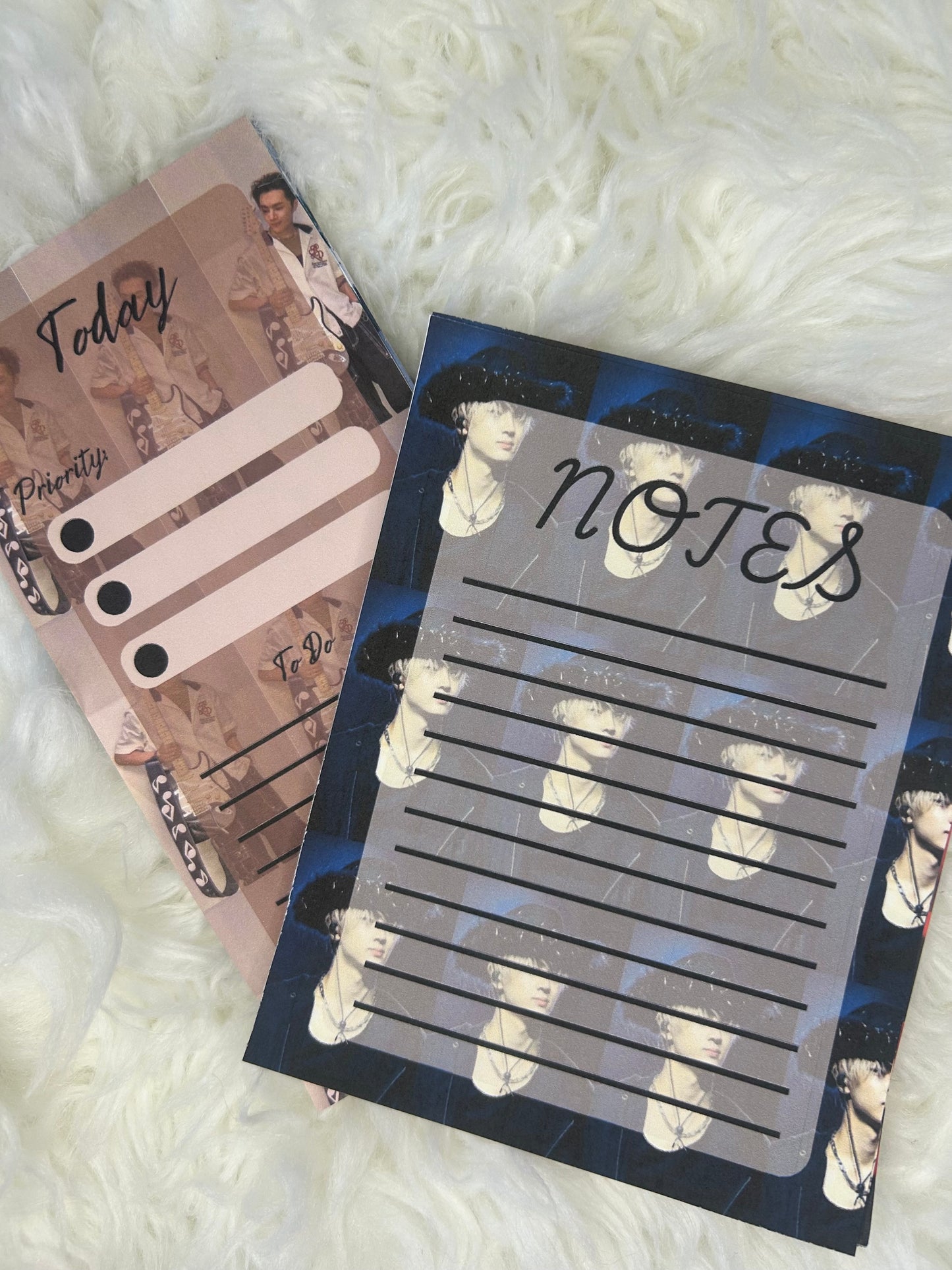 Enhypen To Do List & Notepad Set - 30 Page To Do List & 20 Page Note Pad for Enha Bias - Handmade Personalized Products