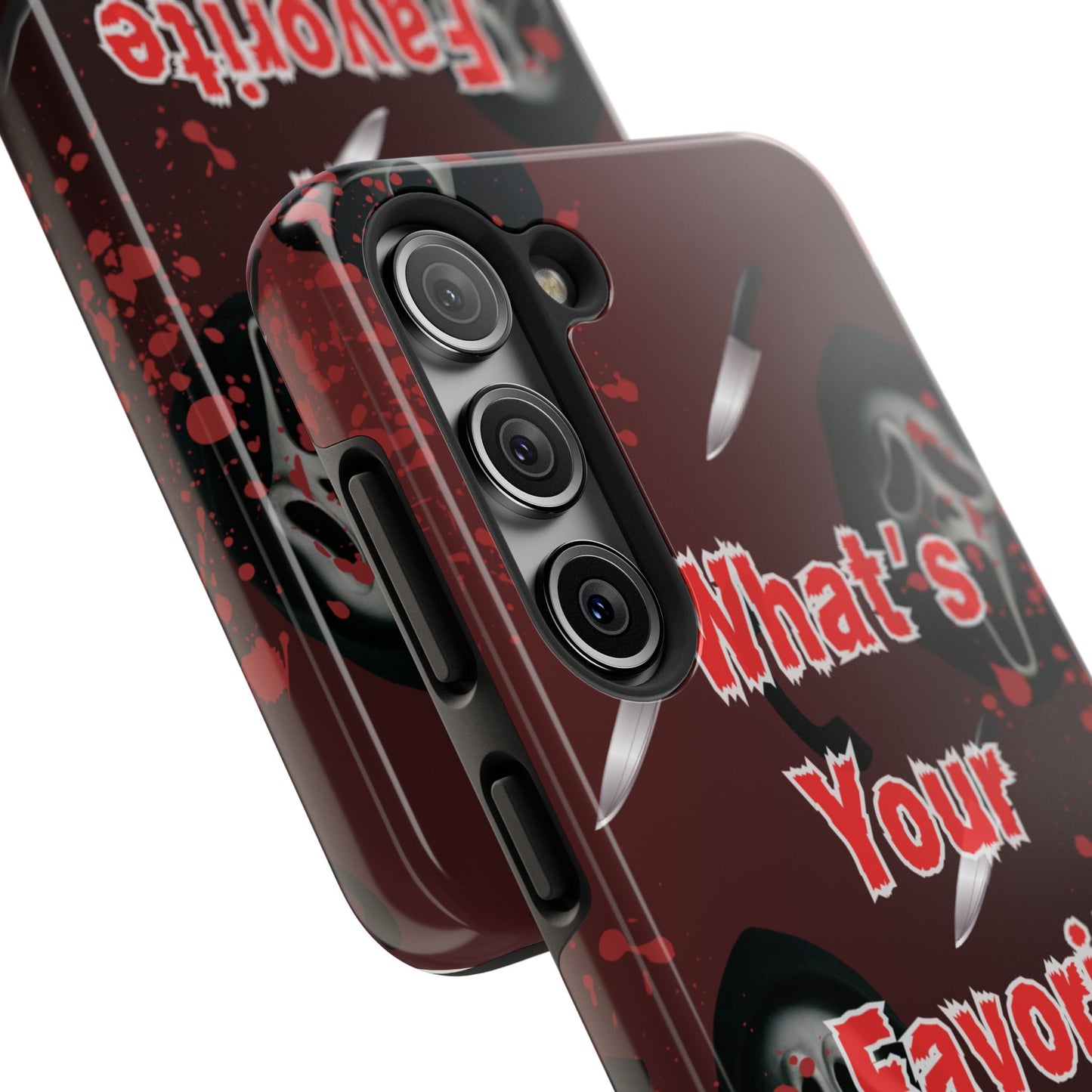 Horror-Themed Phone Case for Movie Lovers, Tough Clear Case for Halloween, Scary Movie Fan Gift, Smartphone Cover, Unique Horror Design