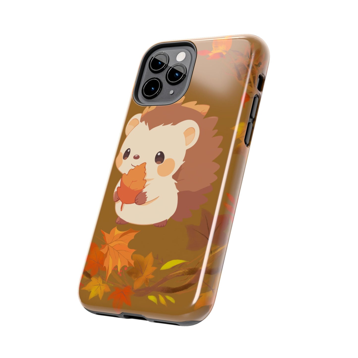 Cute Hedgehog Phone Cases, Fall Decor, Animal Lovers Gifts, Autumn Vibes, Unique Cell Phone Cover, Hedgehog Design
