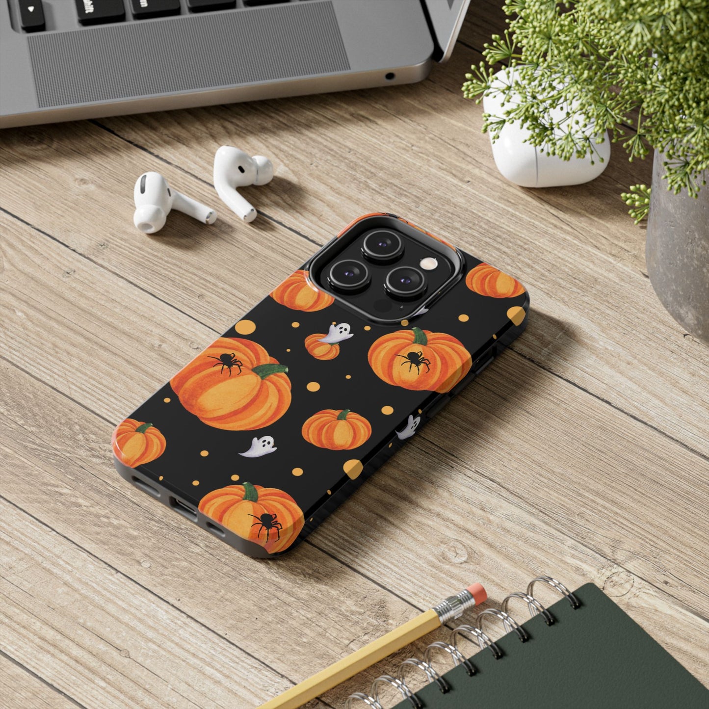 Halloween Pumpkin Phone Case, Spooky Ghost Phone Cover, Fall Autumn Decor, Cute Halloween Gifts, Mobile Protection