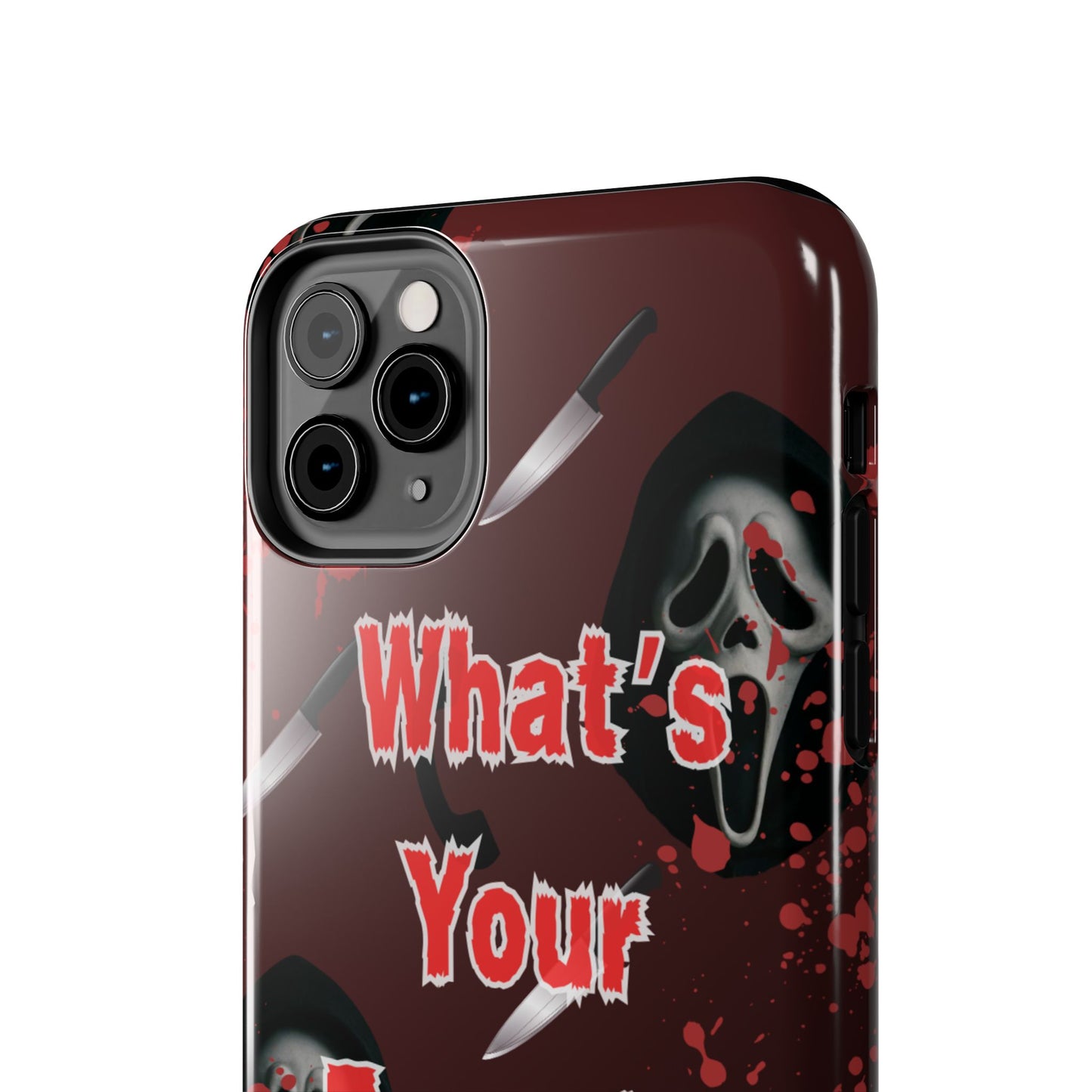 Horror-Themed Phone Case for Movie Lovers, Tough Clear Case for Halloween, Scary Movie Fan Gift, Smartphone Cover, Unique Horror Design