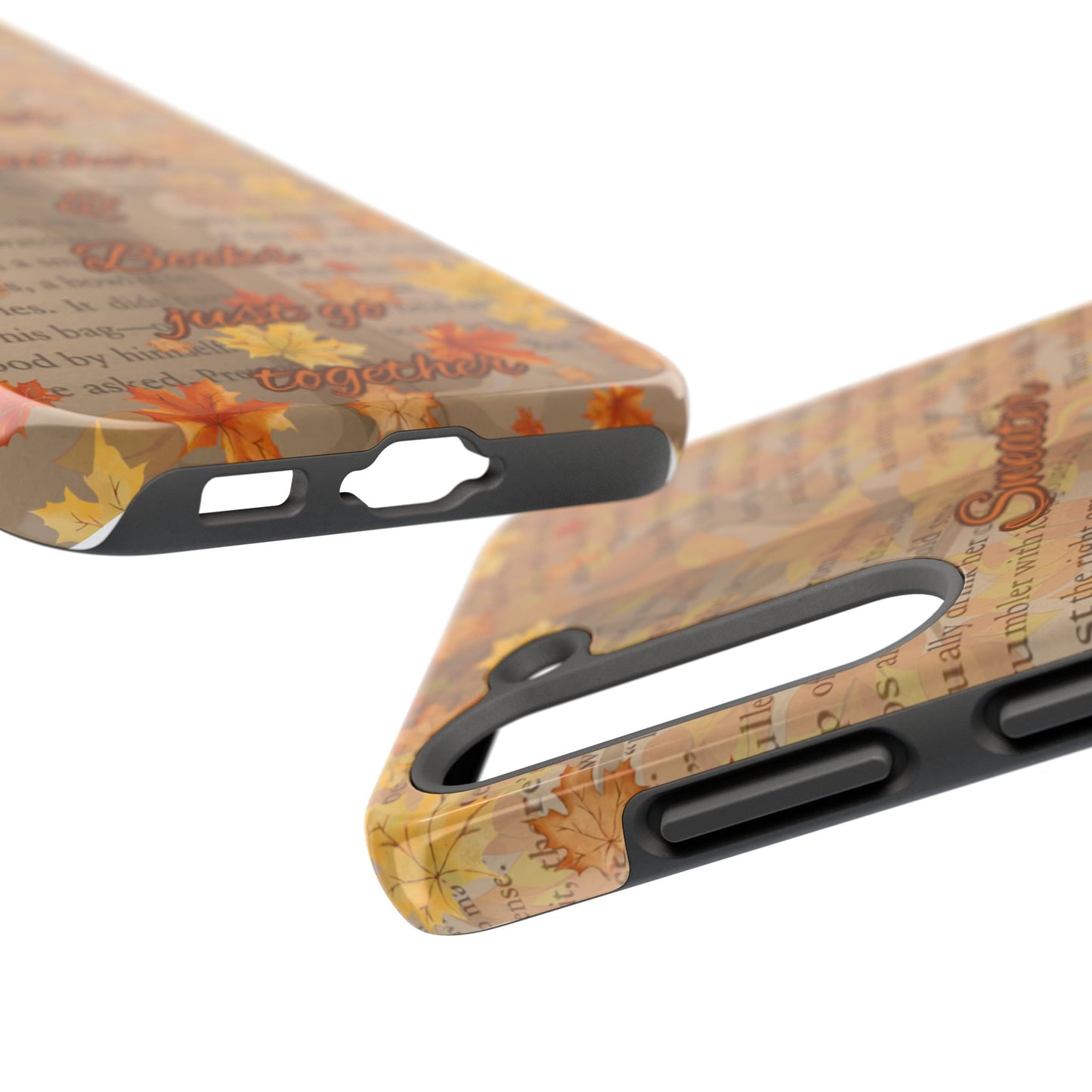 Sweater Weather Phone Case, Cozy Book Lover Accessories, Fall Aesthetic, Ideal for Readers, Unique Gift for Bookworms, Autumn Vibes