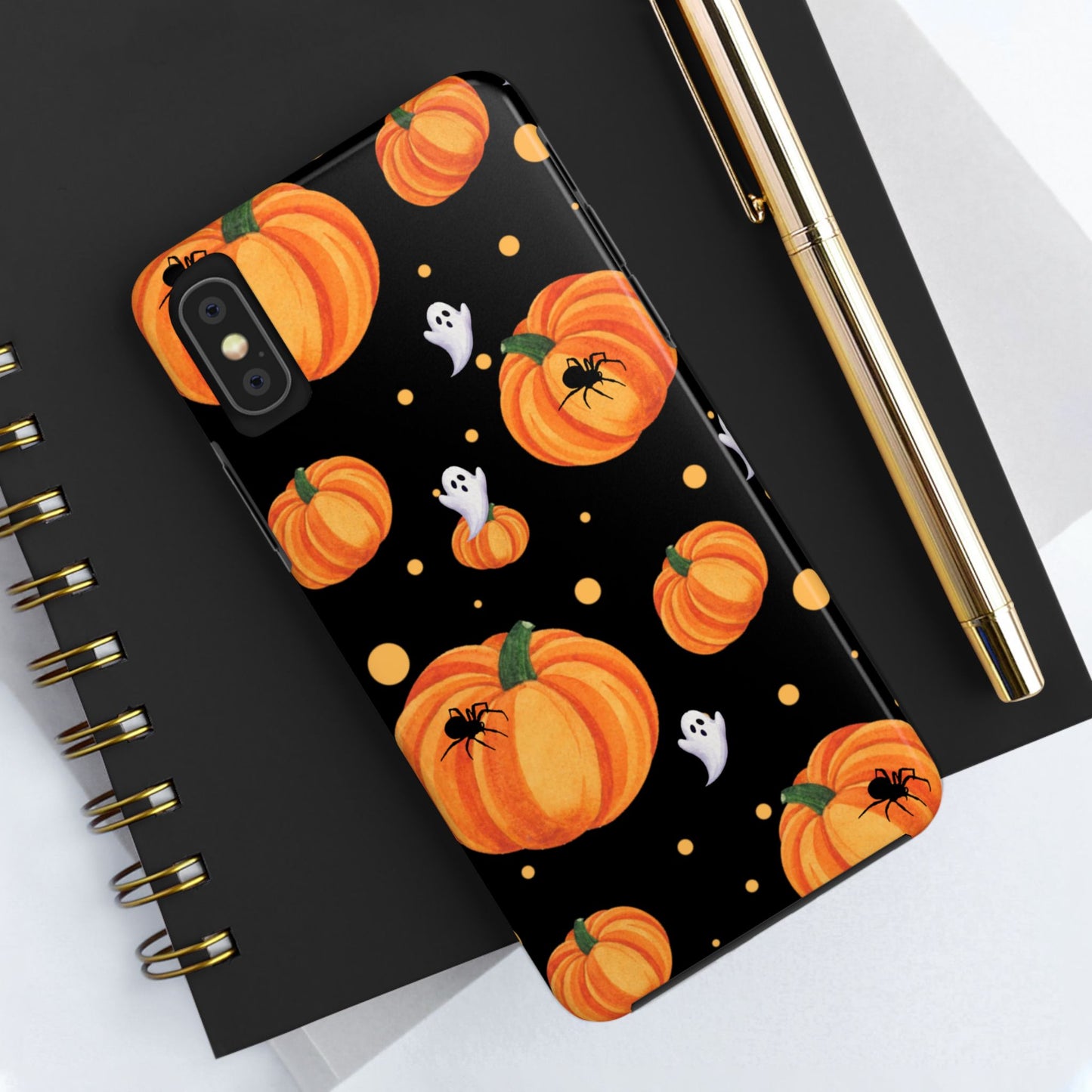 Halloween Pumpkin Phone Case, Spooky Ghost Phone Cover, Fall Autumn Decor, Cute Halloween Gifts, Mobile Protection
