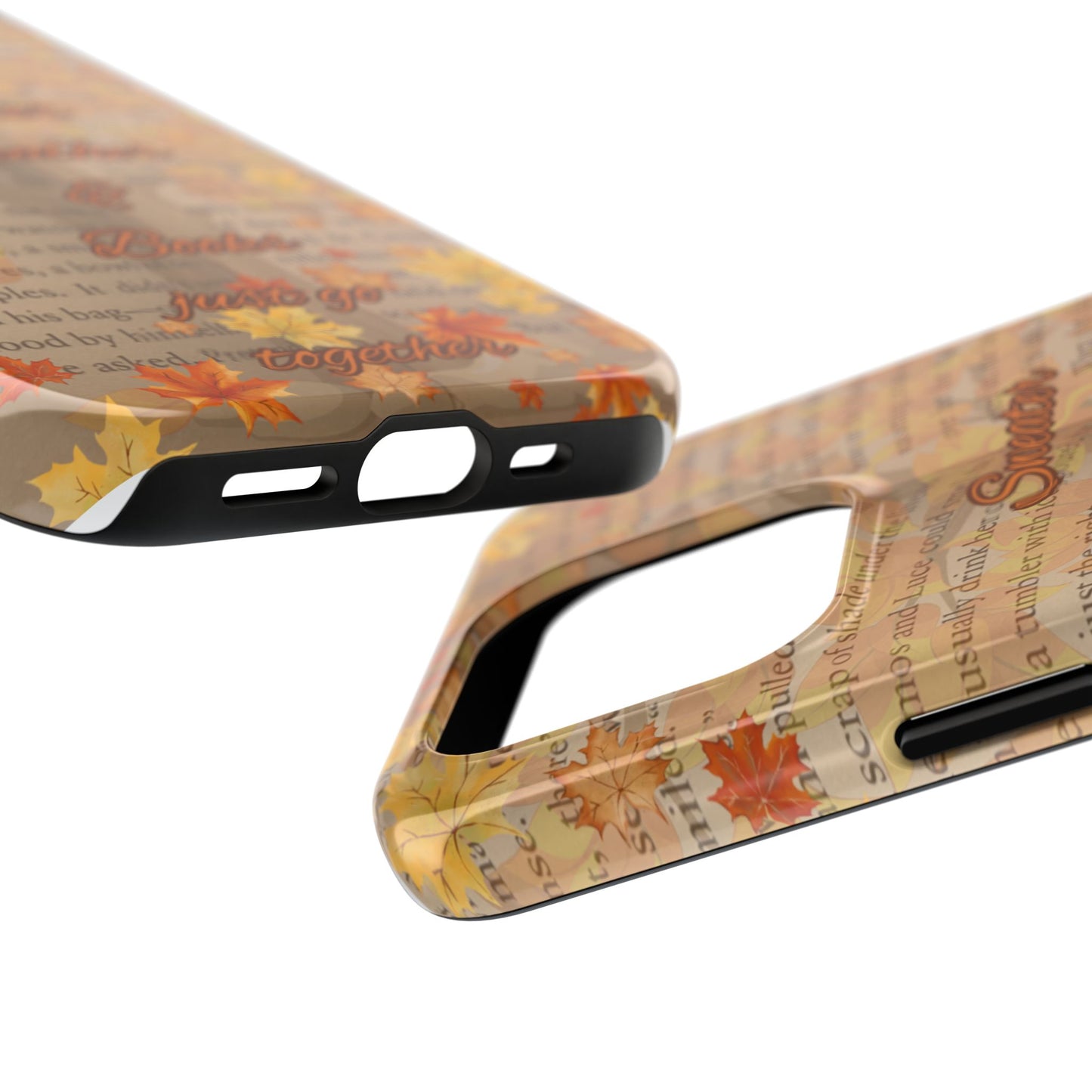 Sweater Weather Phone Case, Cozy Book Lover Accessories, Fall Aesthetic, Ideal for Readers, Unique Gift for Bookworms, Autumn Vibes