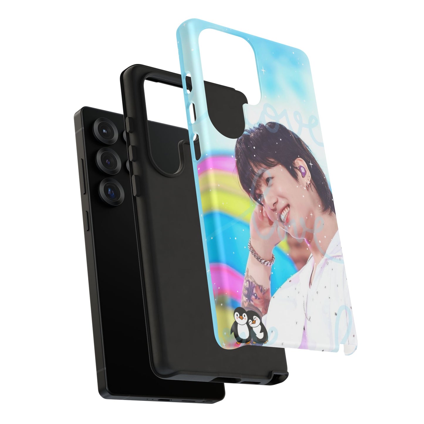 Jungkook Phone Case - Love Rainbow Kpop Design