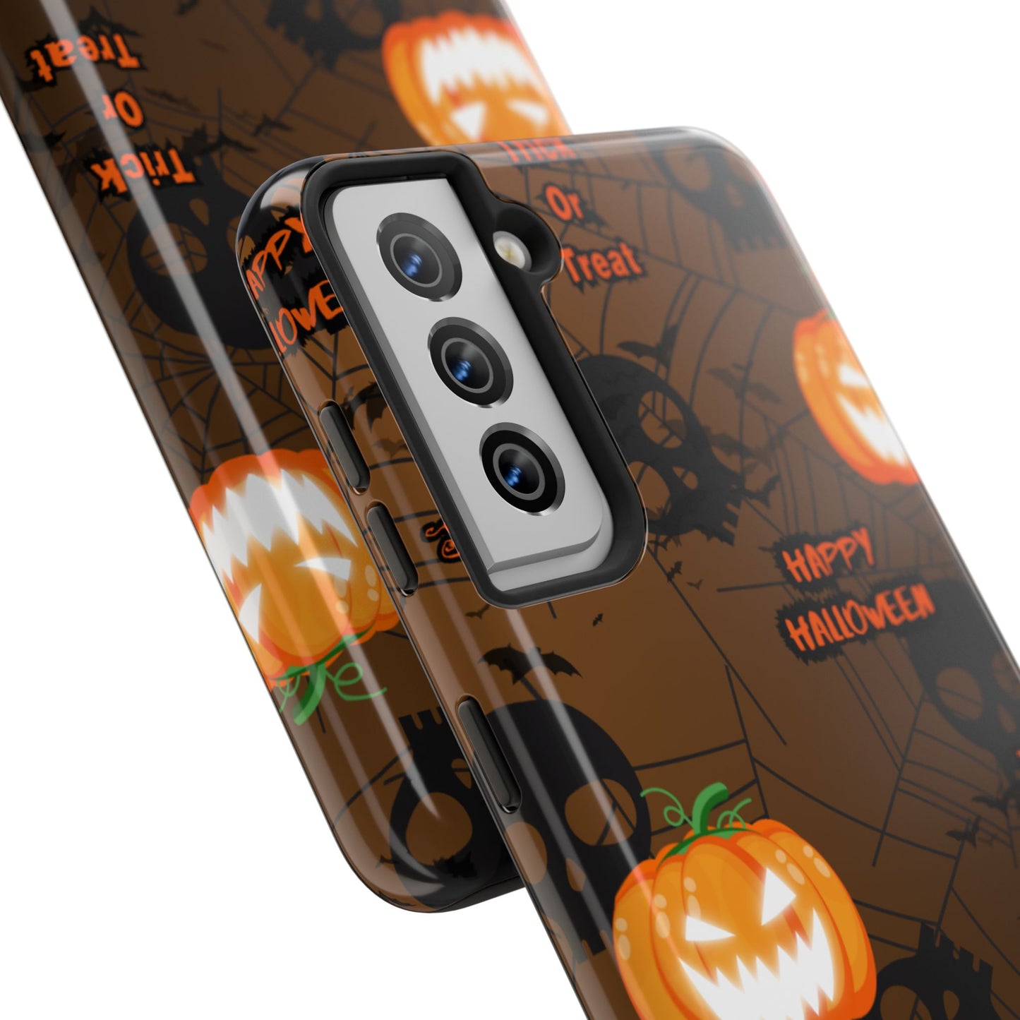 Halloween Tough Phone Cases, Spooky Mobile Covers, Trick or Treat Phone Case, Halloween Gifts, Fall Tech Accessories