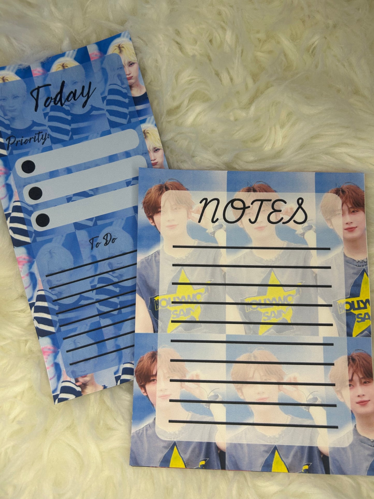 Enhypen To Do List & Notepad Set - 30 Page To Do List & 20 Page Note Pad for Enha Bias - Handmade Personalized Products
