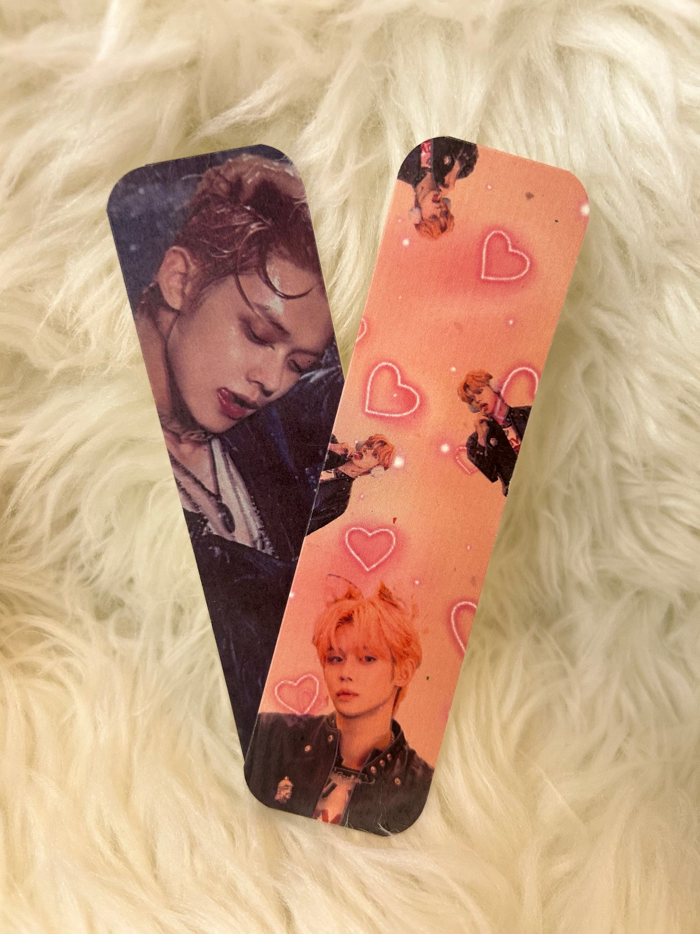 TomorrowxTogether Bookmarks - Collection of Unique Designs Featuring Heart Patterns and Character Images