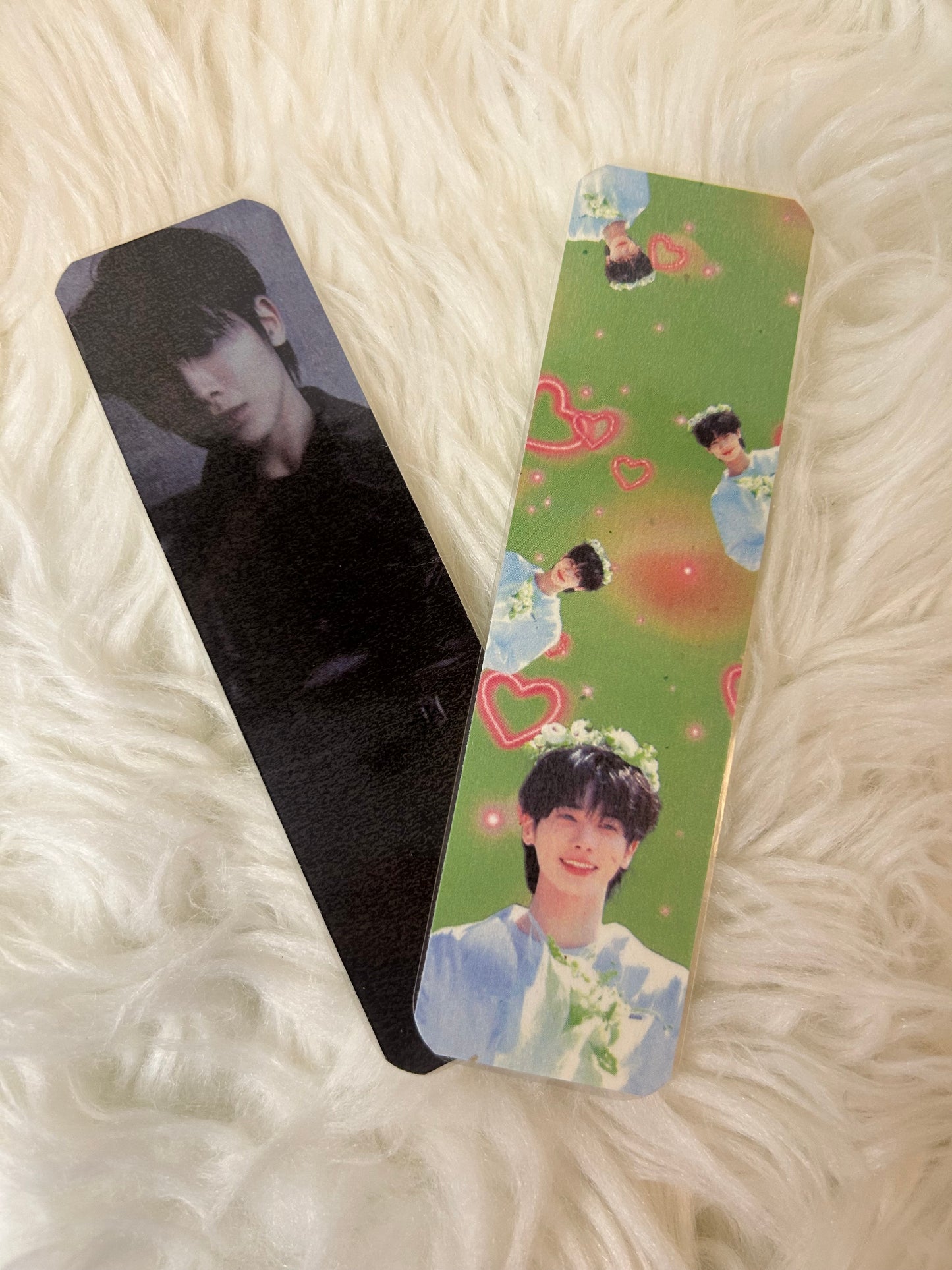 TomorrowxTogether Bookmarks - Collection of Unique Designs Featuring Heart Patterns and Character Images