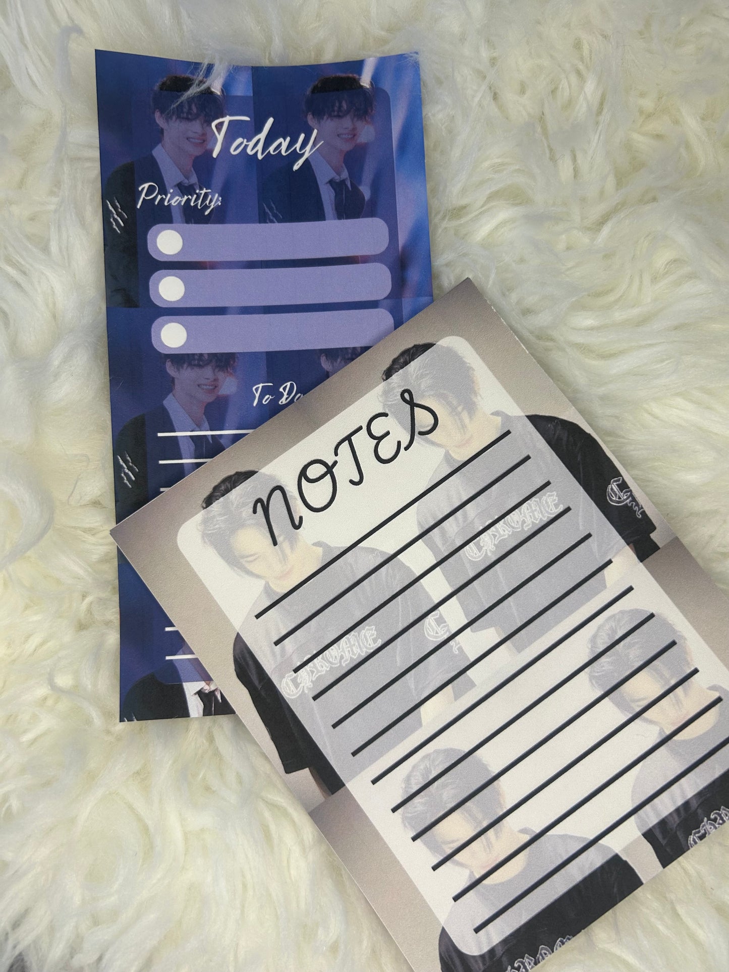 Enhypen To Do List & Notepad Set - 30 Page To Do List & 20 Page Note Pad for Enha Bias - Handmade Personalized Products