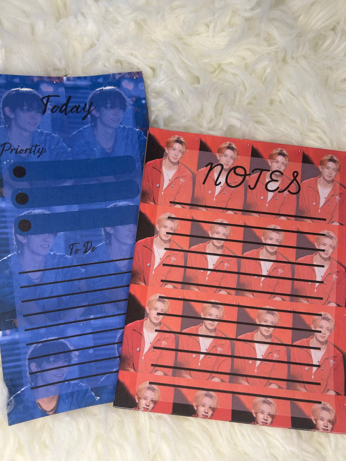 Enhypen To Do List & Notepad Set - 30 Page To Do List & 20 Page Note Pad for Enha Bias - Handmade Personalized Products