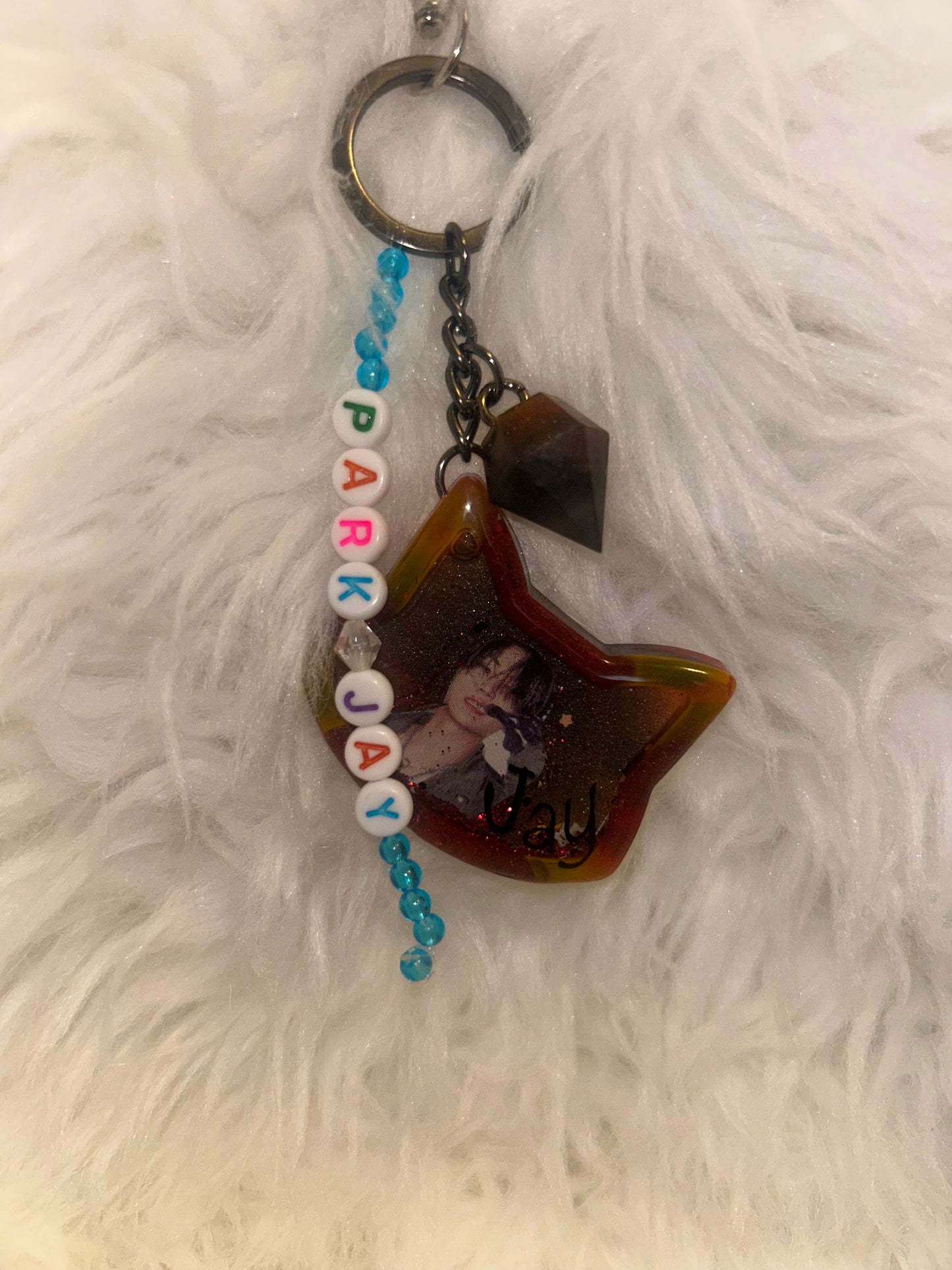 Enhypen Resin Shaker Keychain Charms Handmade Unique One-of-a-Kind Accessory for Fans