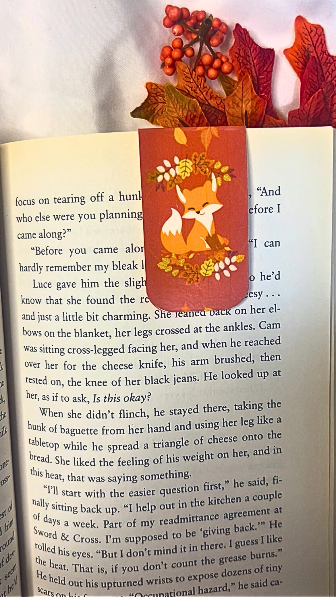Autumn Magnetic Bookmarks for Book Lovers