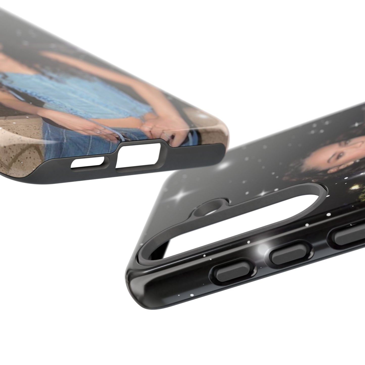 Daniela Phone Case — Glam Night Photo Sparkle Design