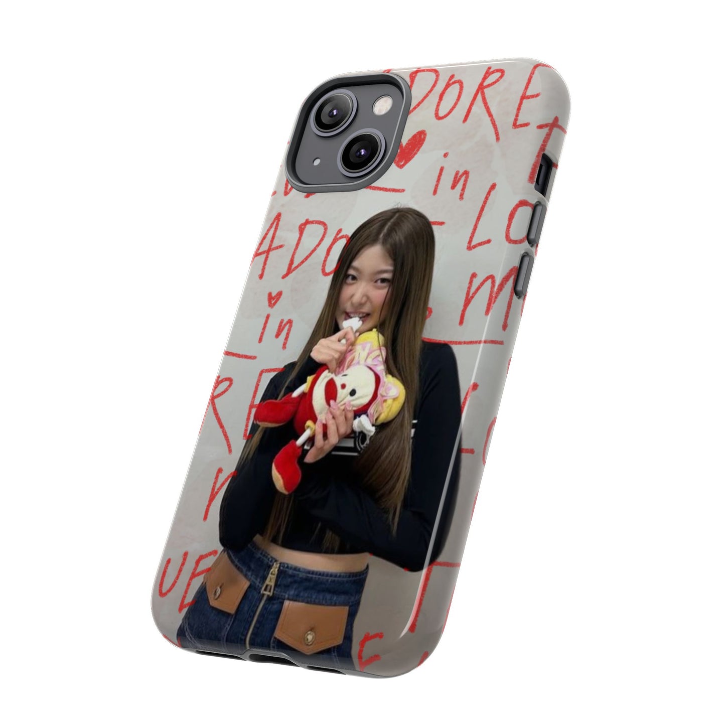 Yoonchae Phone Case — Adore Graffiti Heart Background