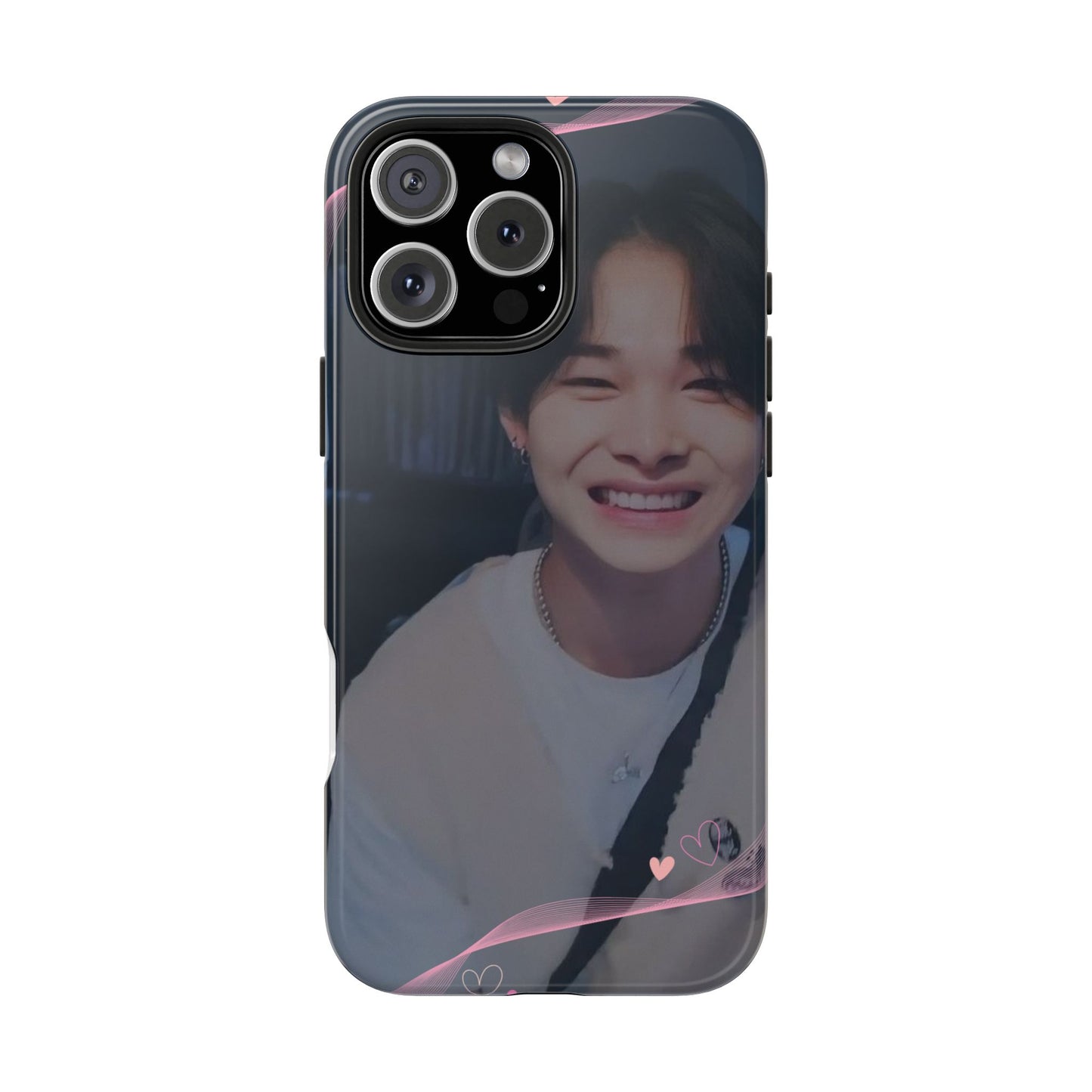 Customizable Phone Case, Cute Phone Cover, Gifts for Teens, Personalized Accessories, Trendy Phone Protection, Heart Design