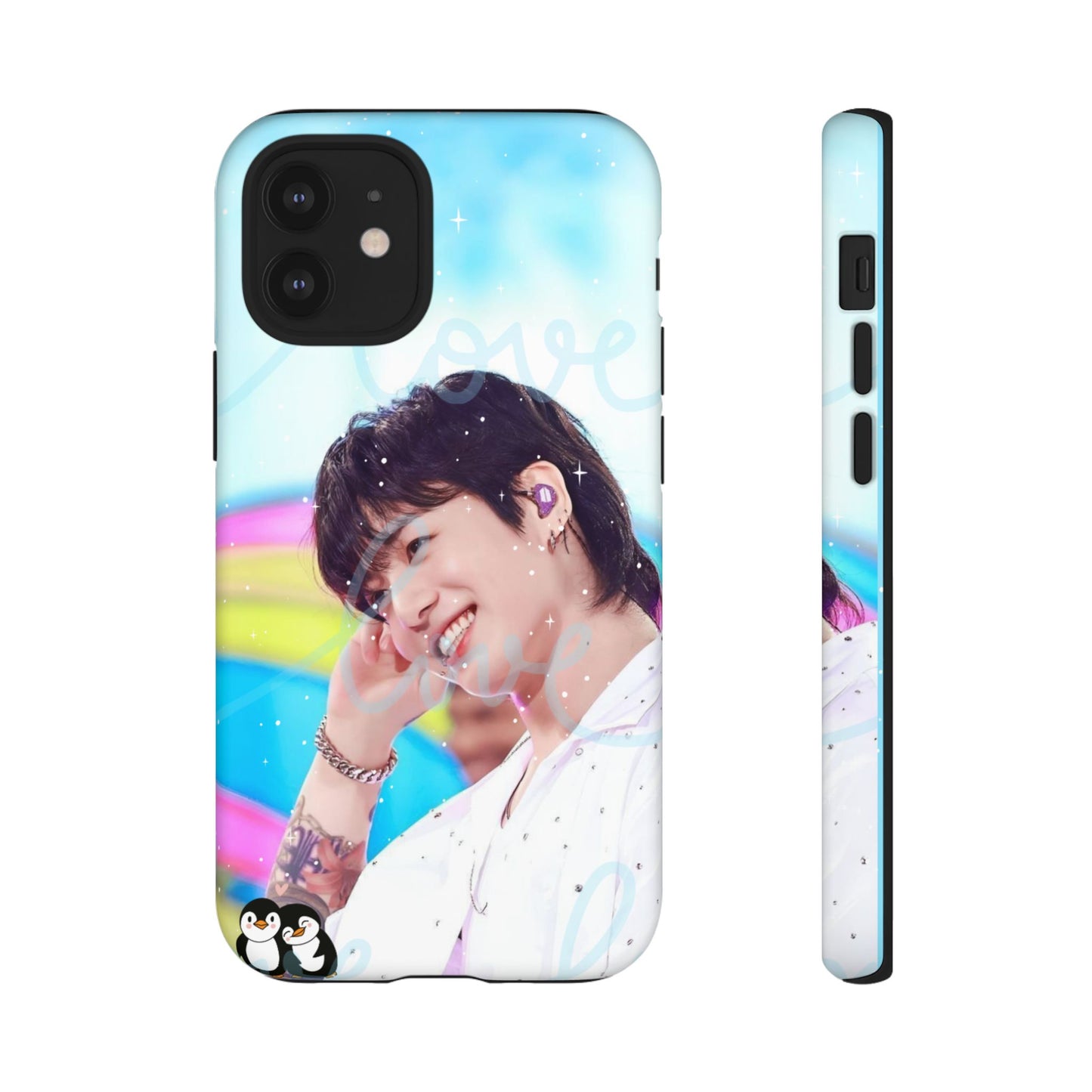 Jungkook Phone Case - Love Rainbow Kpop Design