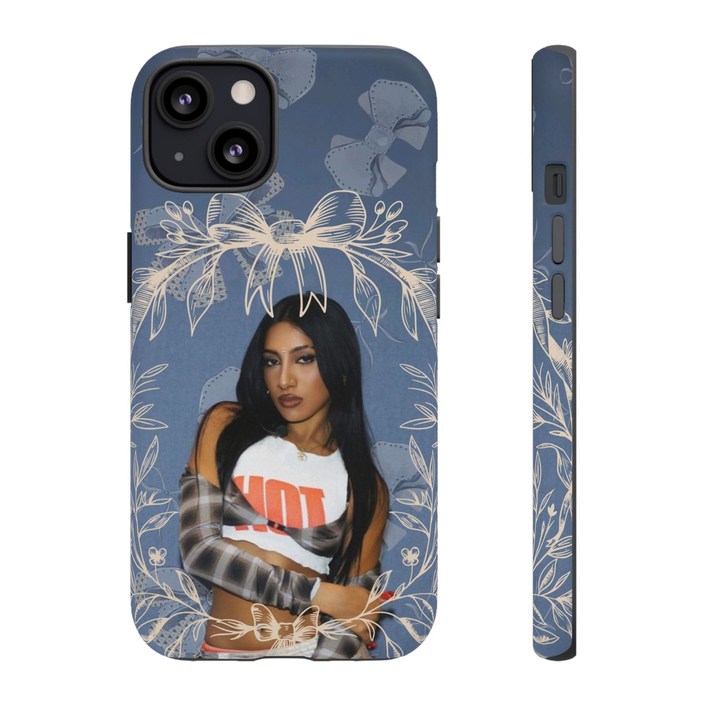 Lara Tough Phone Case — Protective Slim Case with Bow Wreath Design