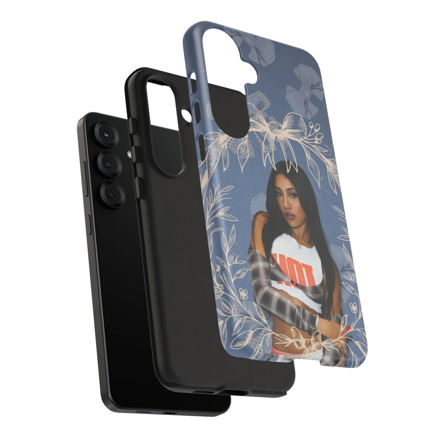 Lara Tough Phone Case — Protective Slim Case with Bow Wreath Design