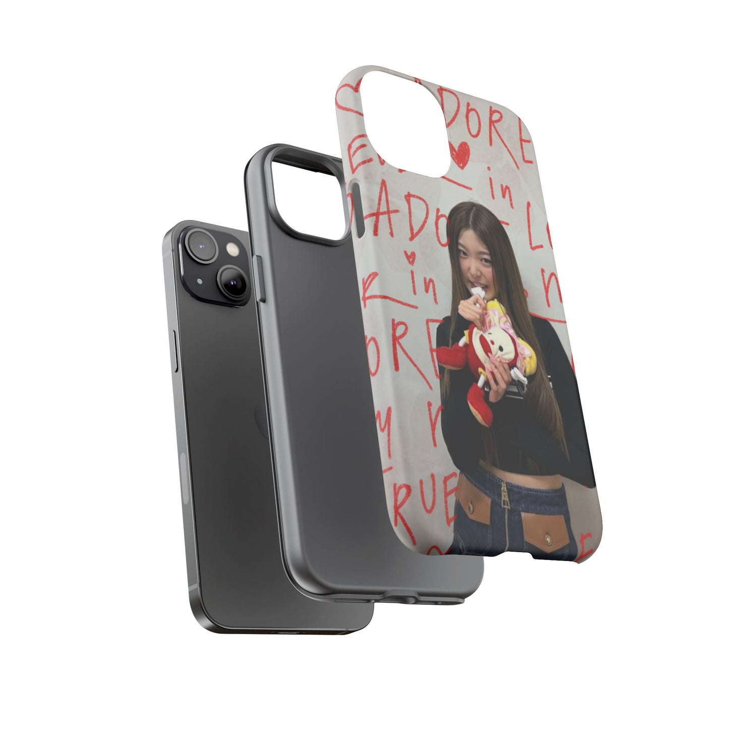Yoonchae Phone Case — Adore Graffiti Heart Background