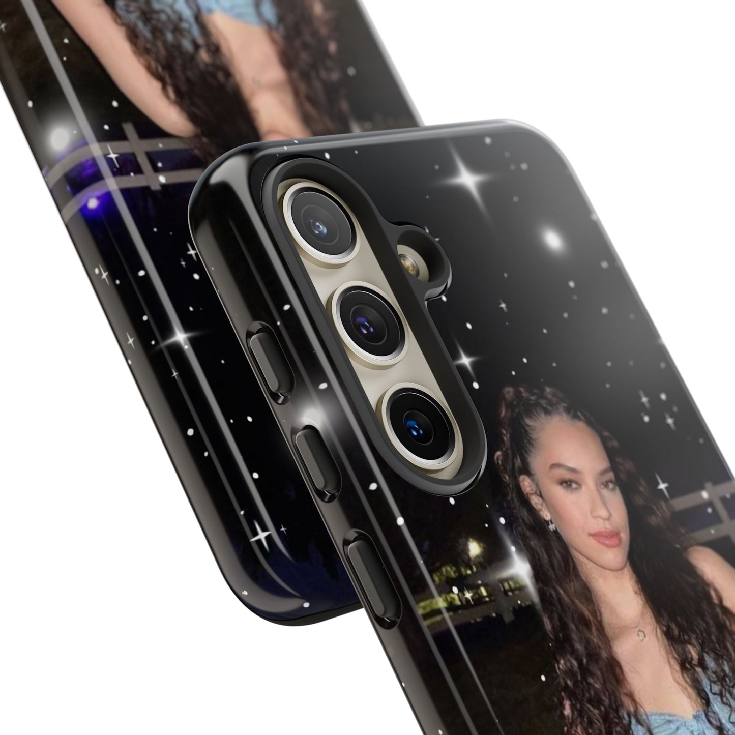 Daniela Phone Case — Glam Night Photo Sparkle Design
