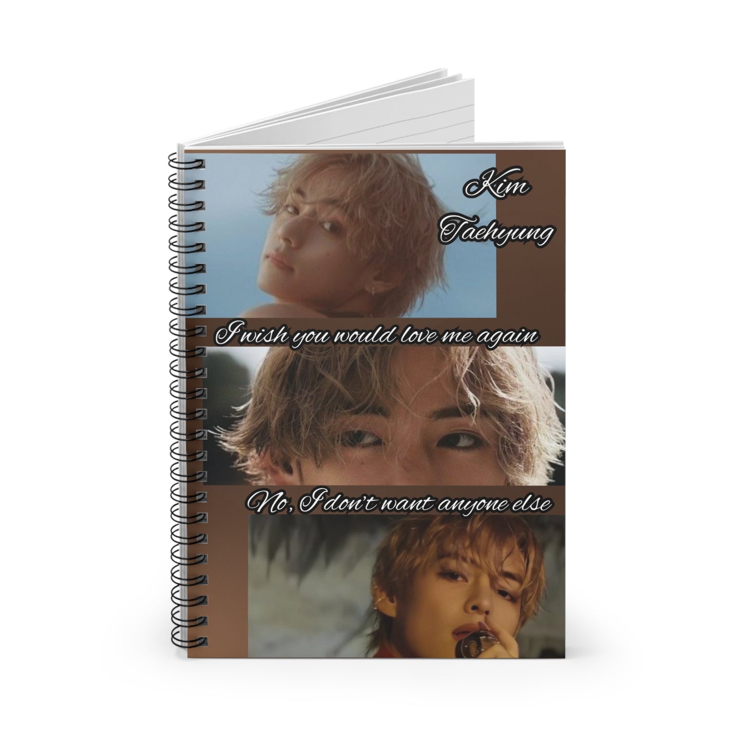 Taehyung Spiral Notebook - "I Wish You Would Love Me Again"