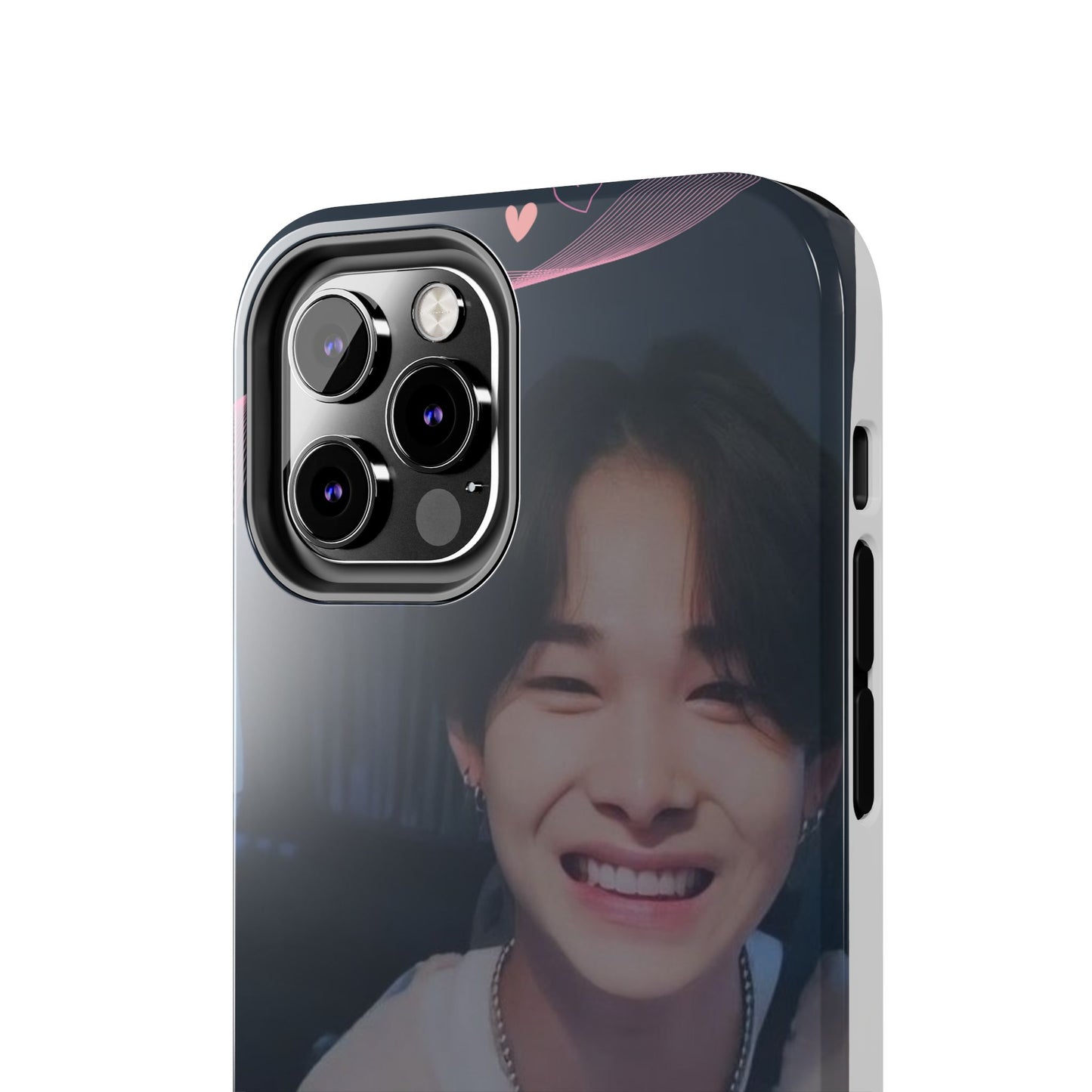 Customizable Phone Case, Cute Phone Cover, Gifts for Teens, Personalized Accessories, Trendy Phone Protection, Heart Design