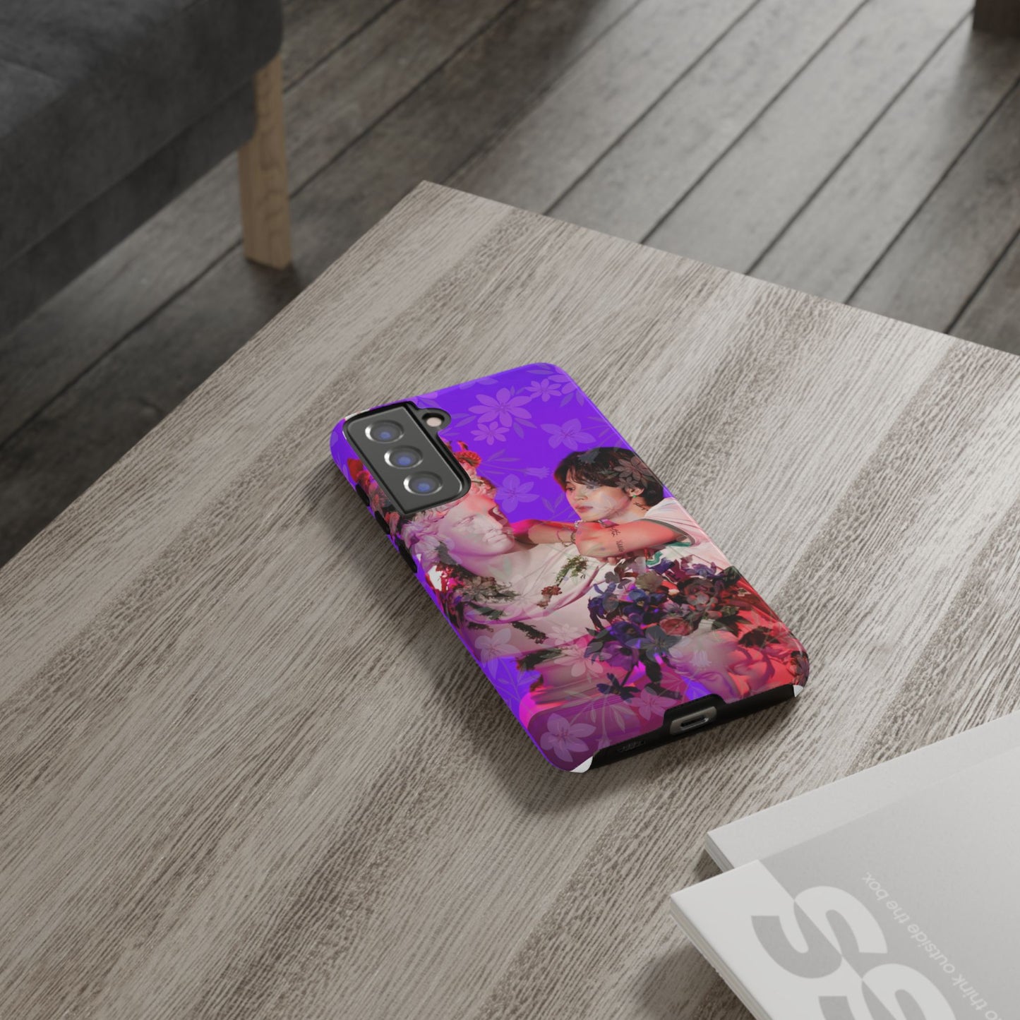 Park Jimin Phone Case — Retro Floral Phone Cover