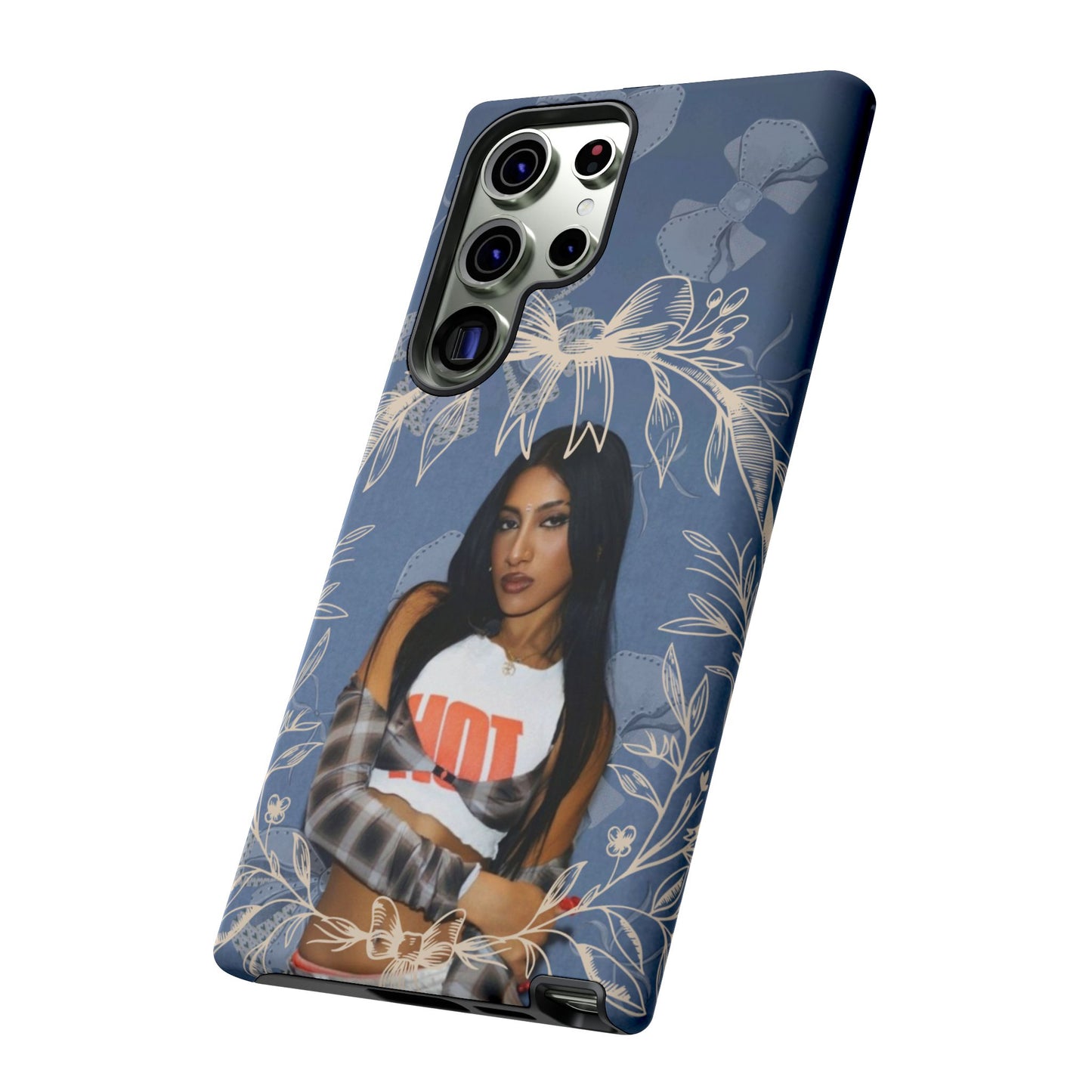 Lara Tough Phone Case — Protective Slim Case with Bow Wreath Design