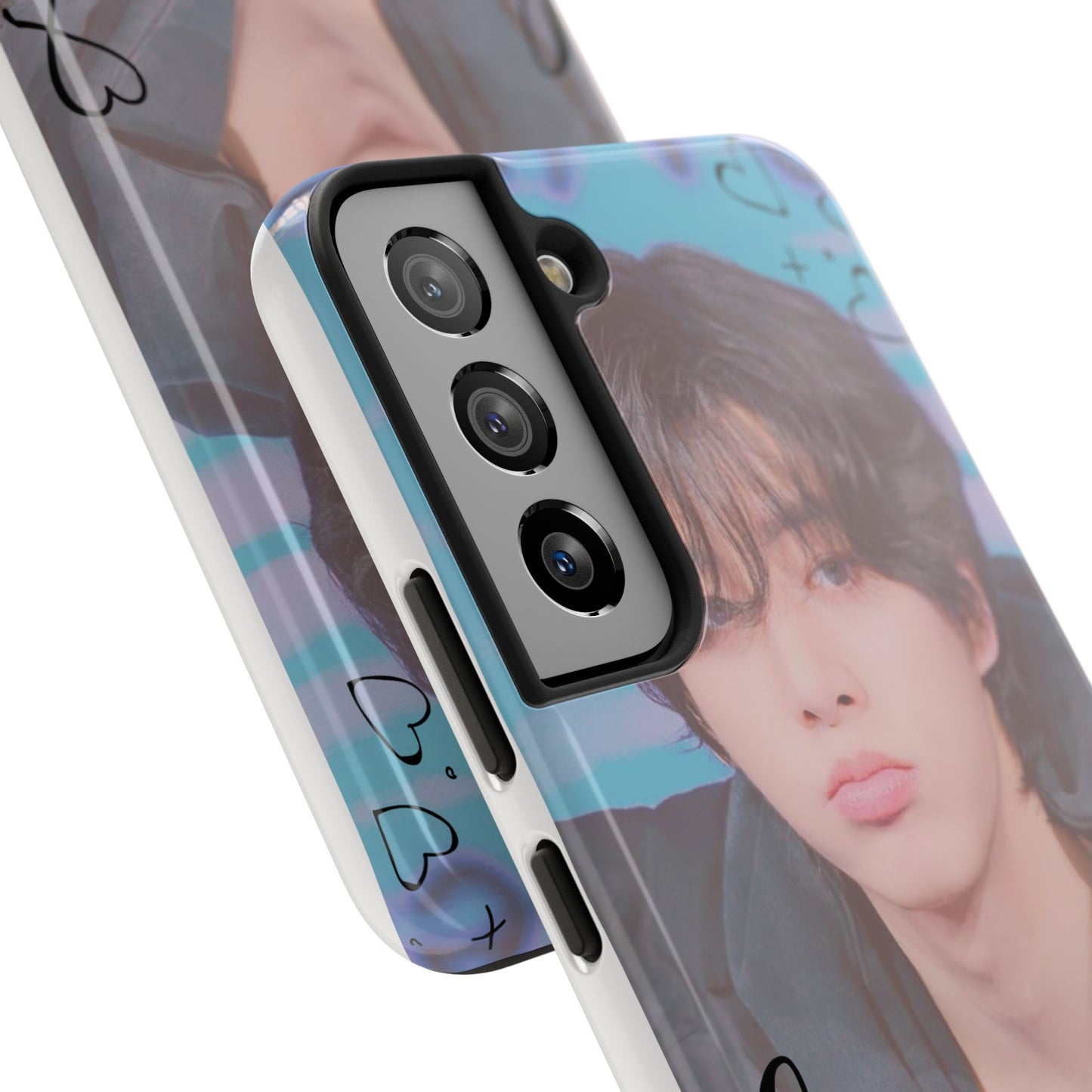 Jake Sim Phone Case, Trendy Phone Accessory, Unique Gift, Love Design, Customizable Phone Case, Heart Print Case